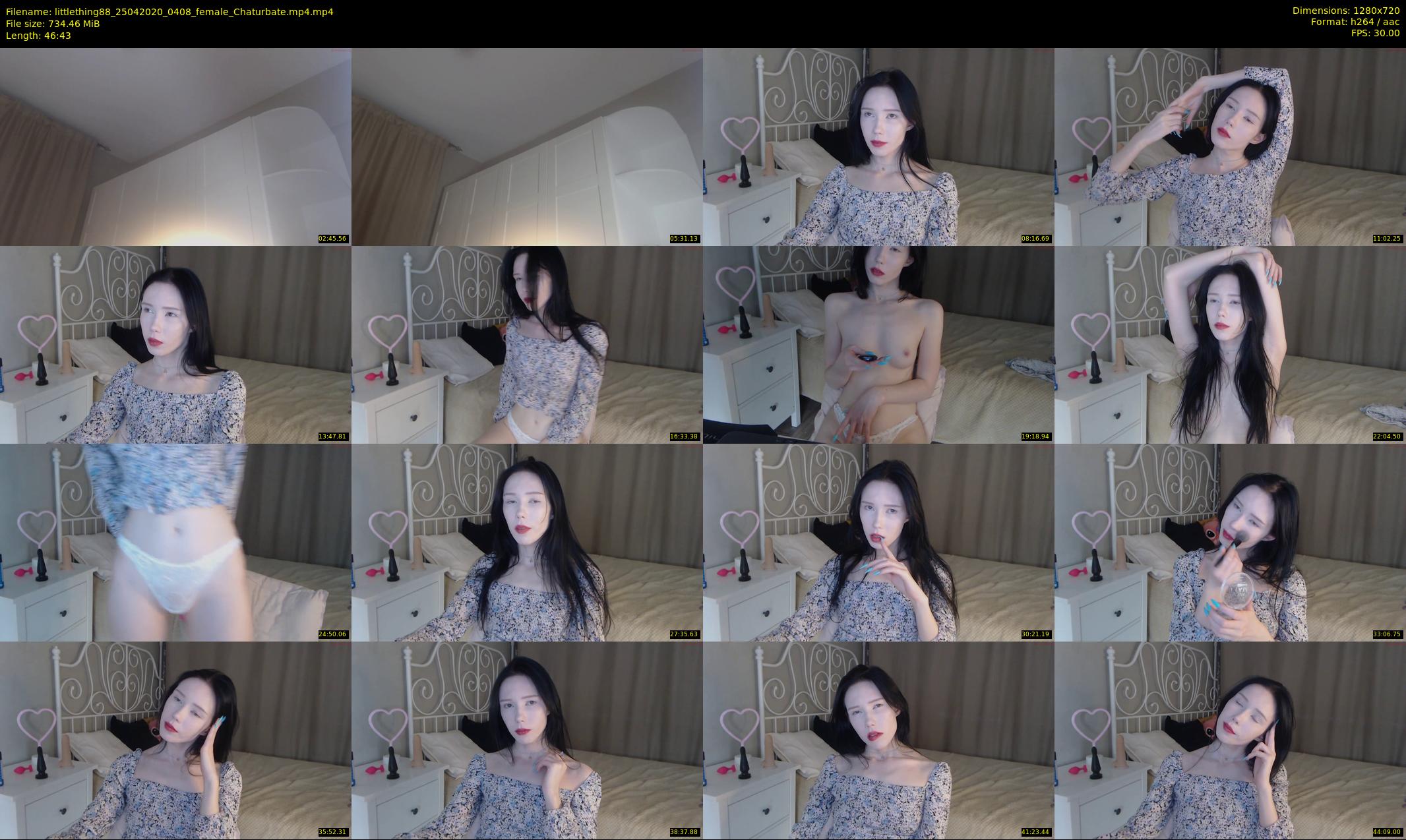 littlething88 — 47 minute Chaturbate female cam show recording, 720p, Apr 25, 2020