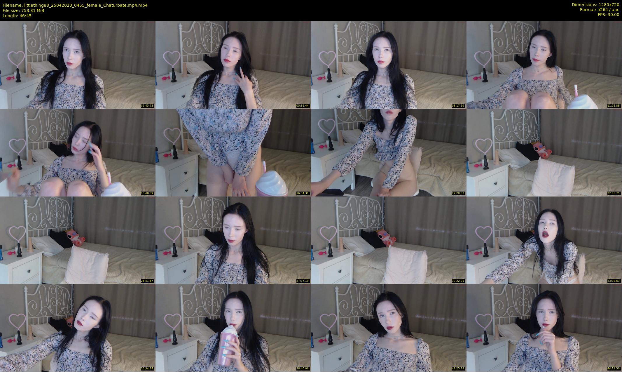 littlething88 — 47 minute Chaturbate female cam show recording, 720p, Apr 25, 2020
