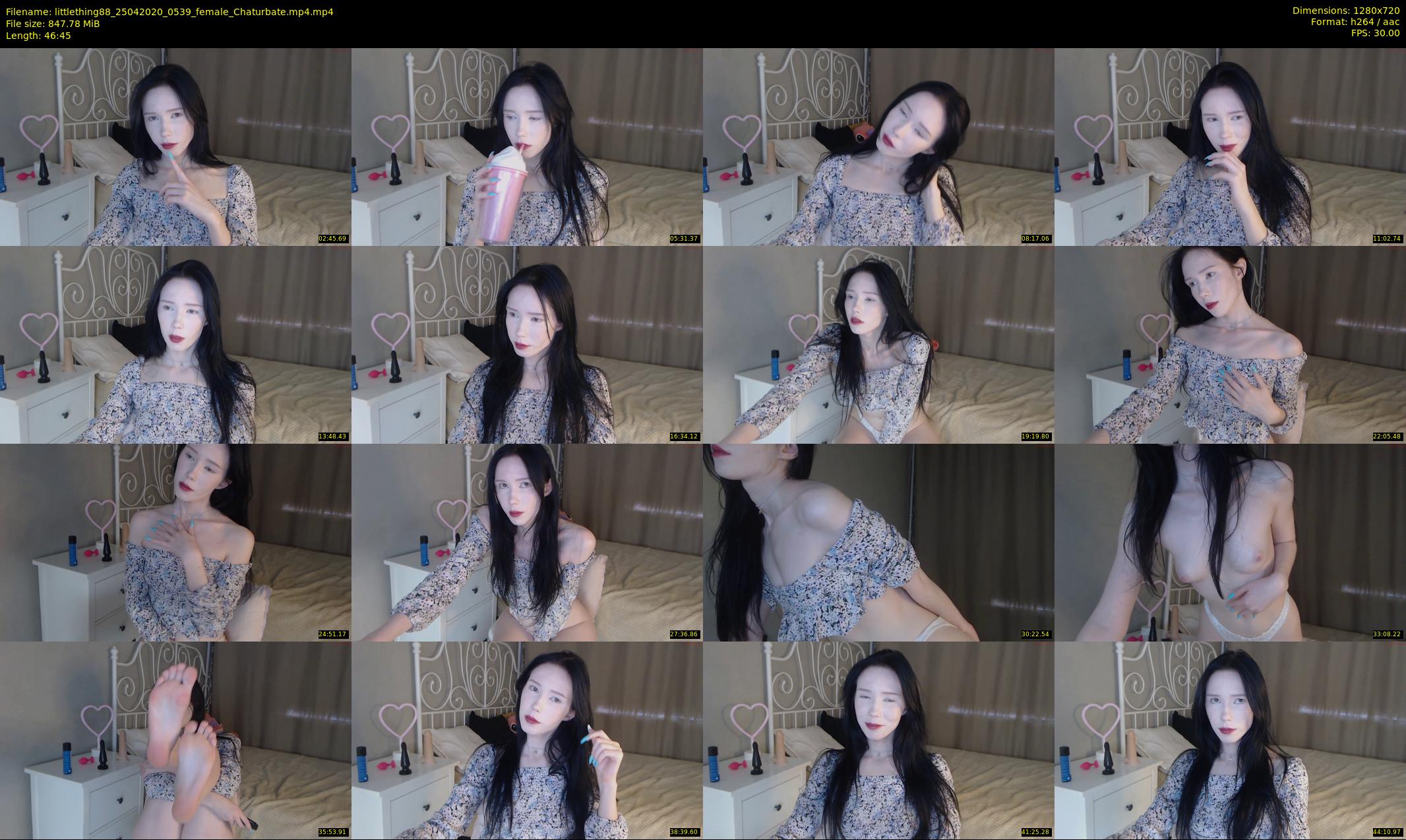 littlething88 — 47 minute Chaturbate female cam show recording, 720p, Apr 25, 2020