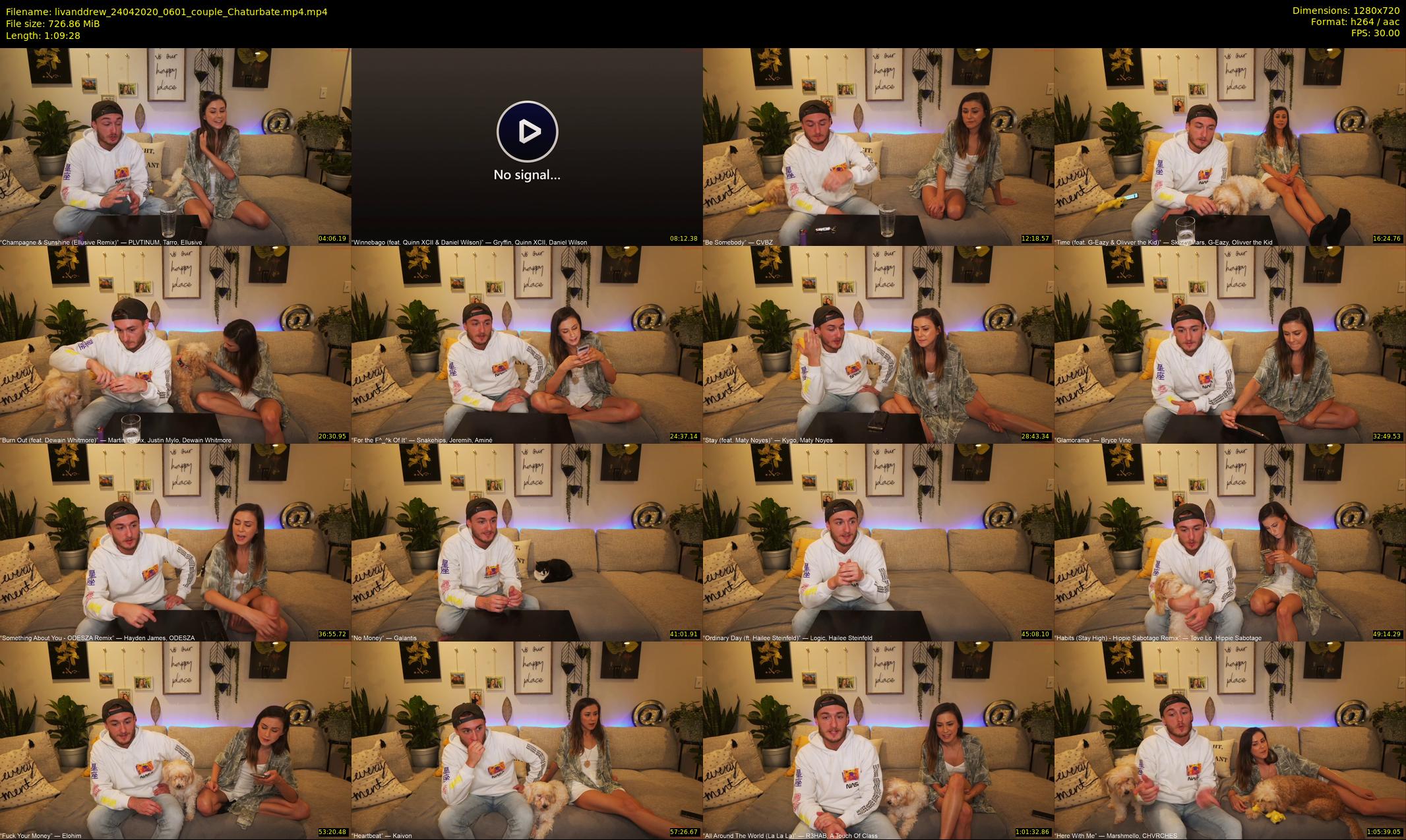 livanddrew — 70 minute Chaturbate couple cam show recording, 720p, Apr 24, 2020