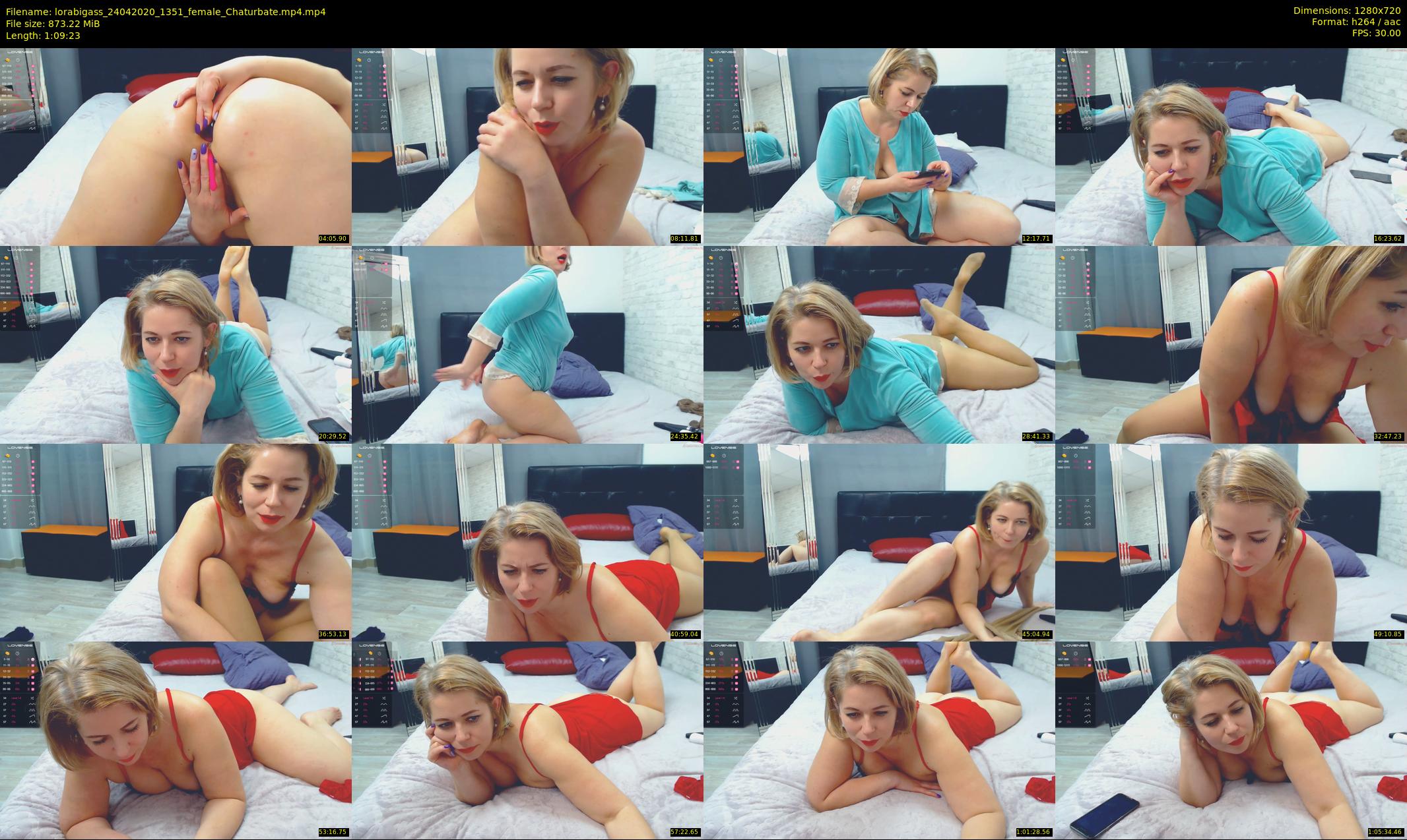 lorabigass — 70 minute Chaturbate female cam show recording, 720p, Apr 24, 2020