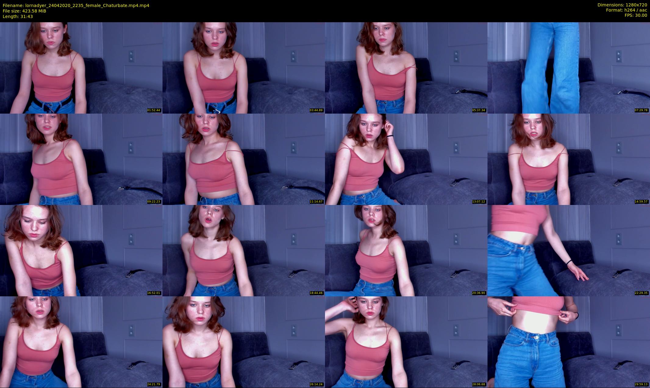 lornadyer — 32 minute Chaturbate female cam show recording, 720p, Apr 24, 2020