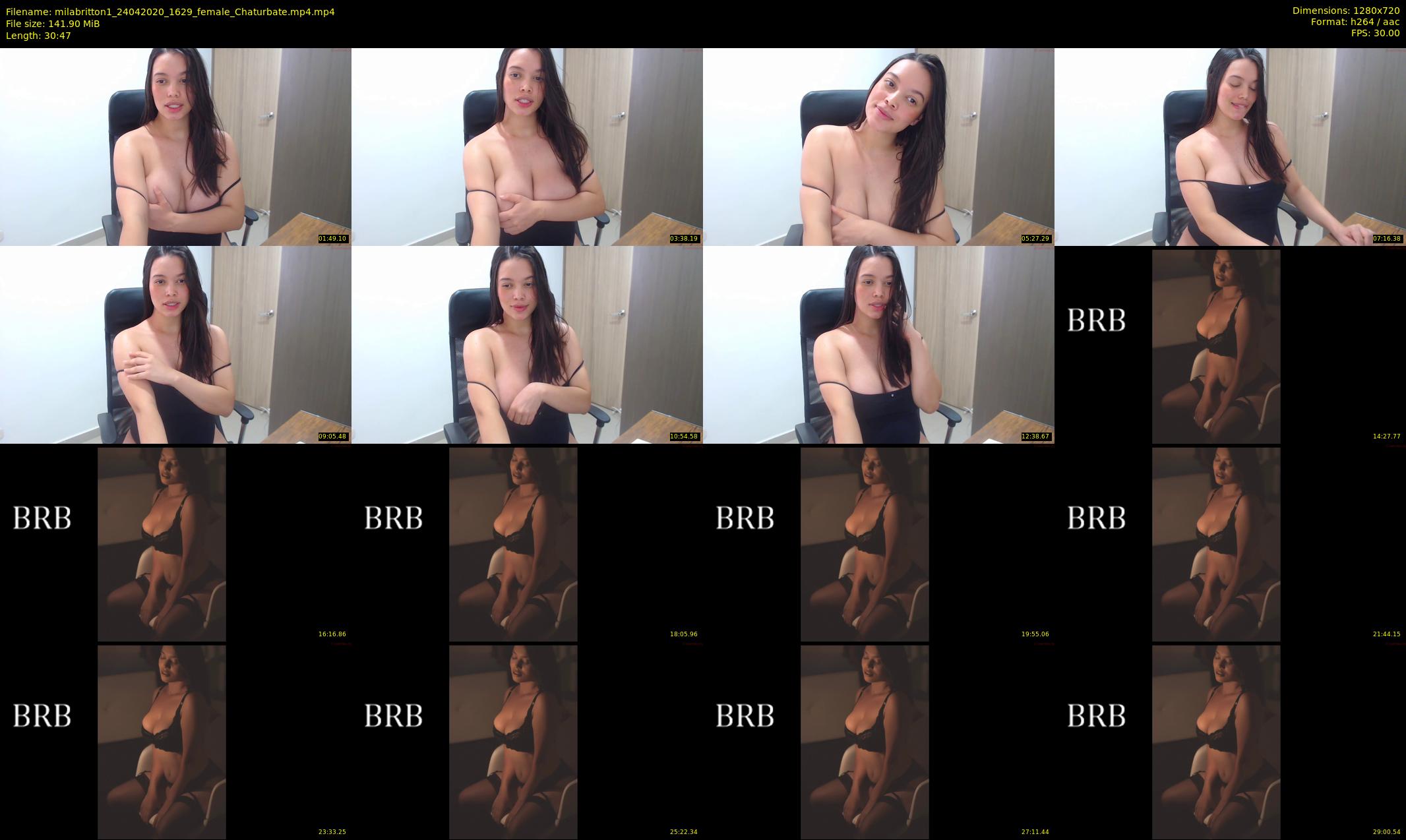 milabritton1 — 31 minute Chaturbate female cam show recording, 720p, Apr 24, 2020