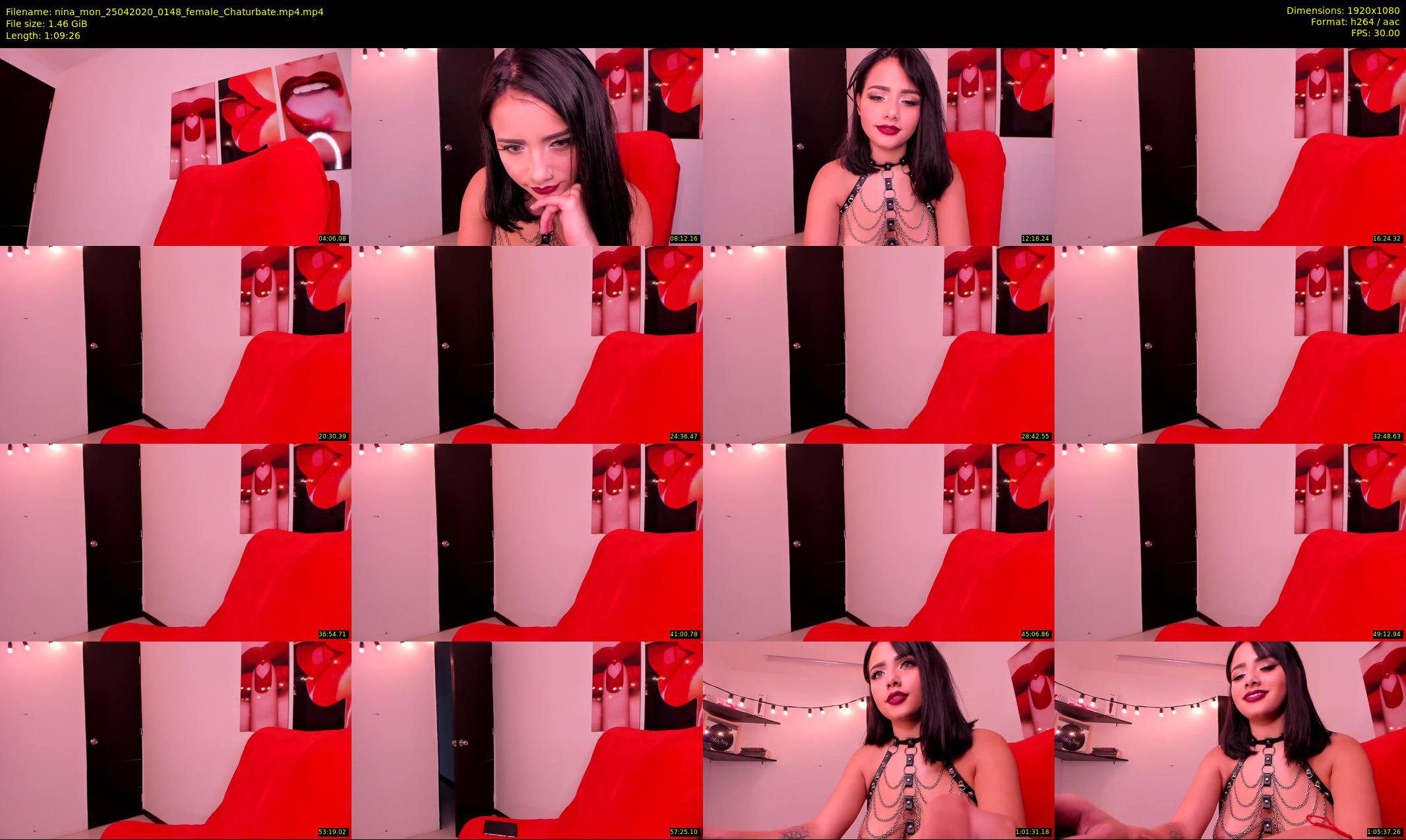 nina_mon — 70 minute Chaturbate female cam show recording, 1080p, Apr 25, 2020