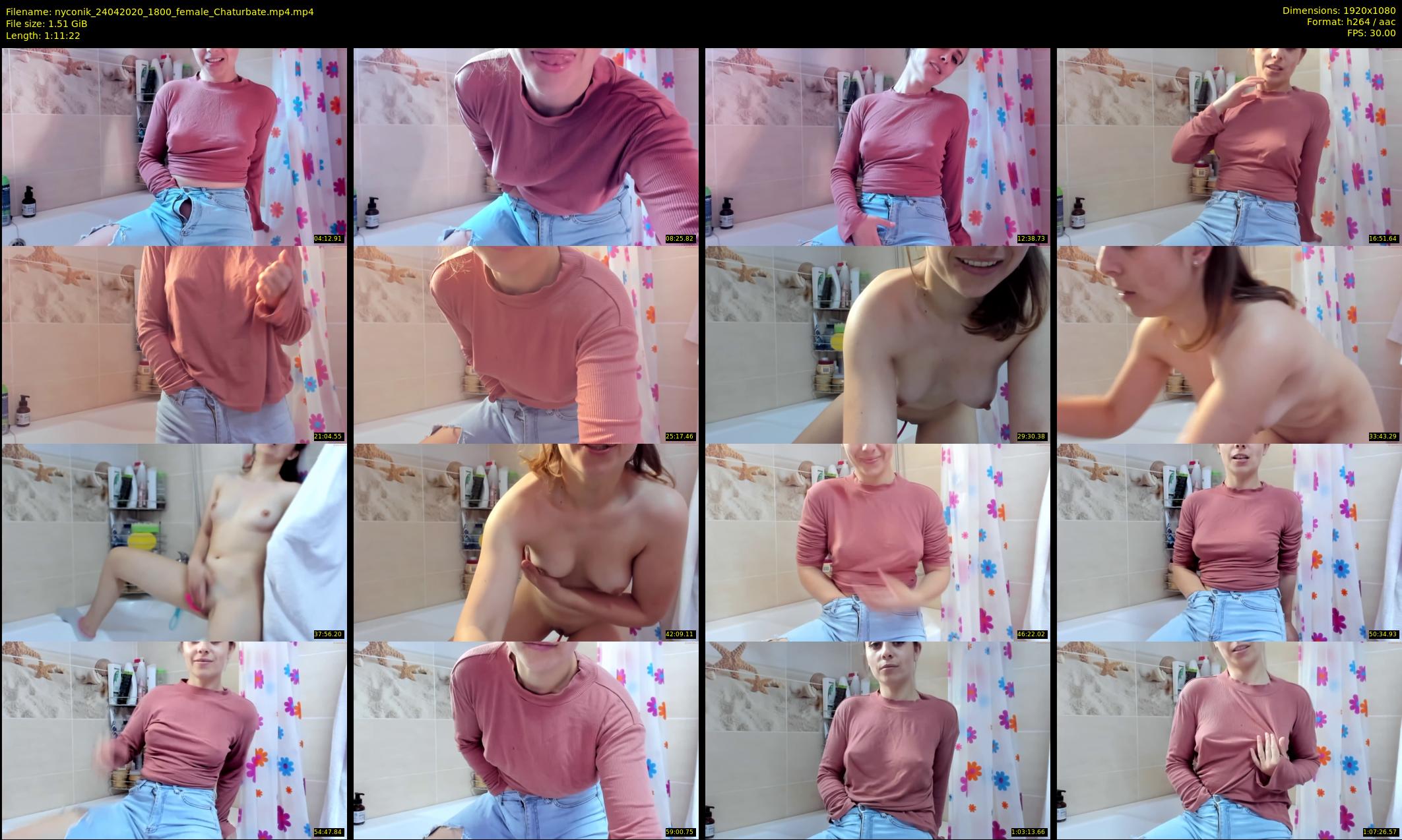 nyconik — 72 minute Chaturbate female cam show recording, 1080p, Apr 24, 2020