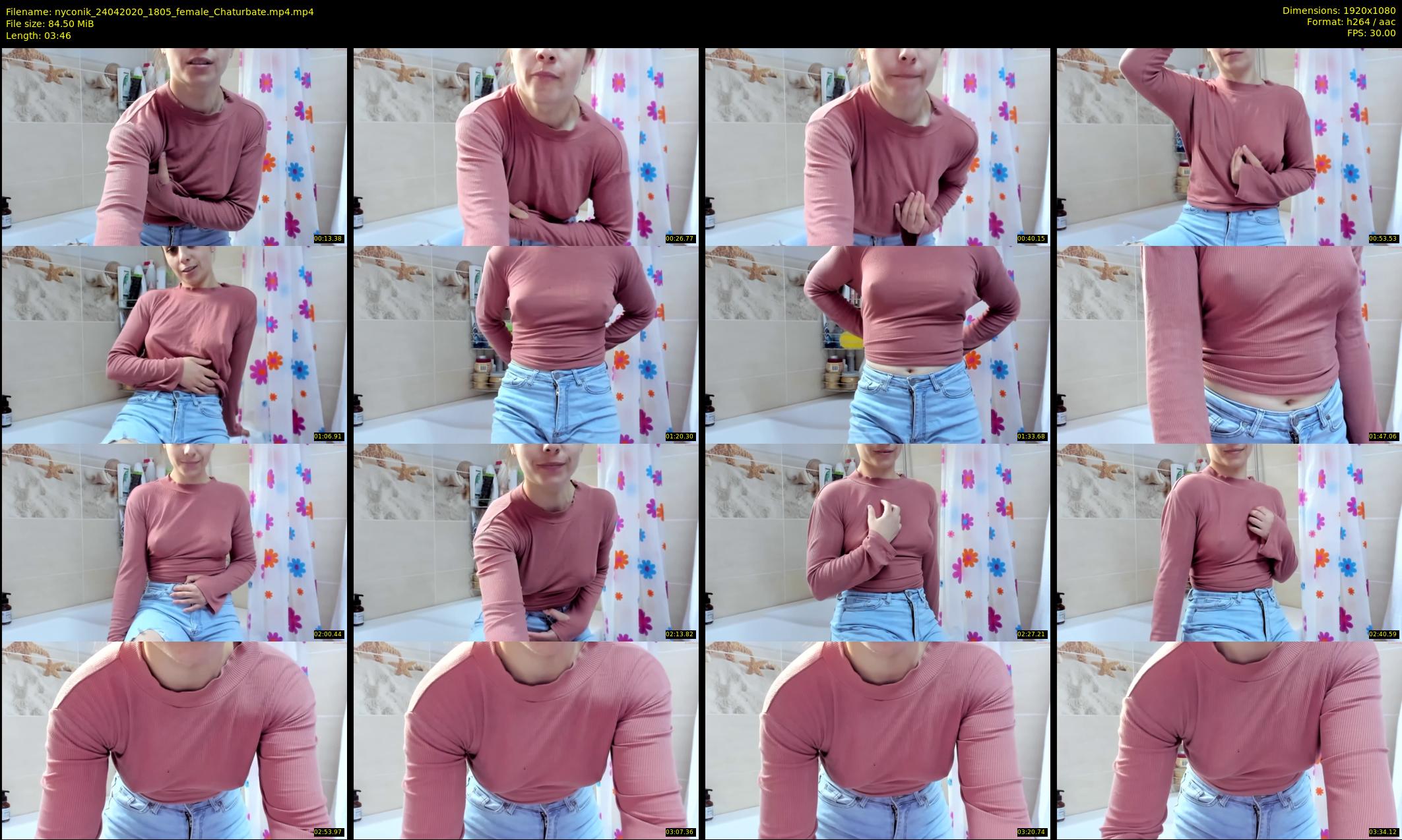 nyconik — 4 minute Chaturbate female cam show recording, 1080p, Apr 24, 2020