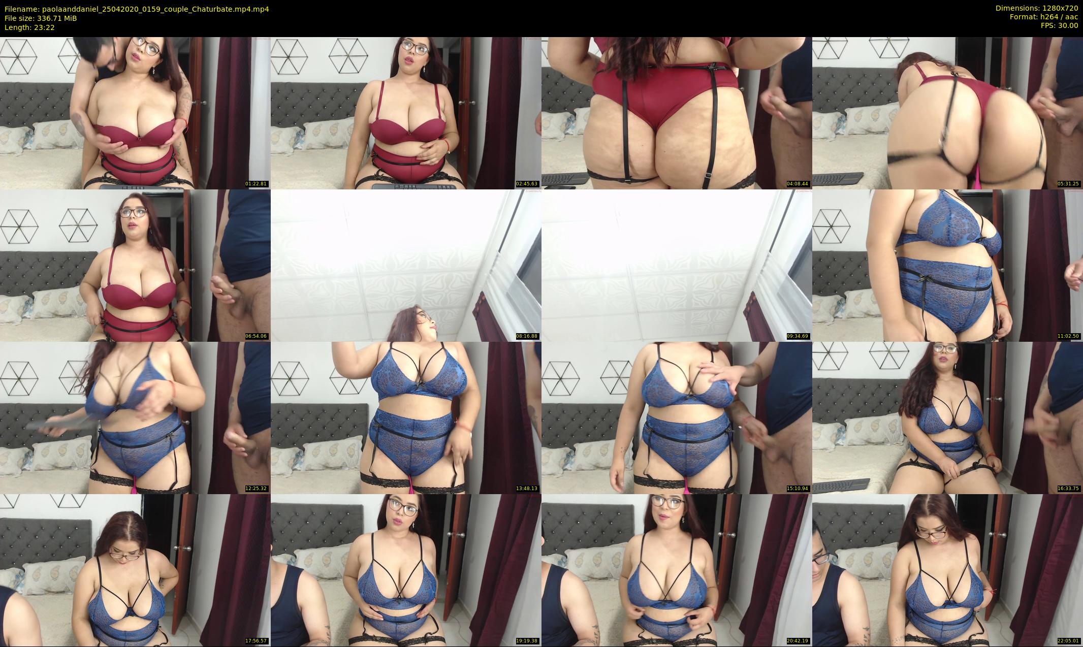 paolaanddaniel — 24 minute Chaturbate couple cam show recording, 720p, Apr 25, 2020