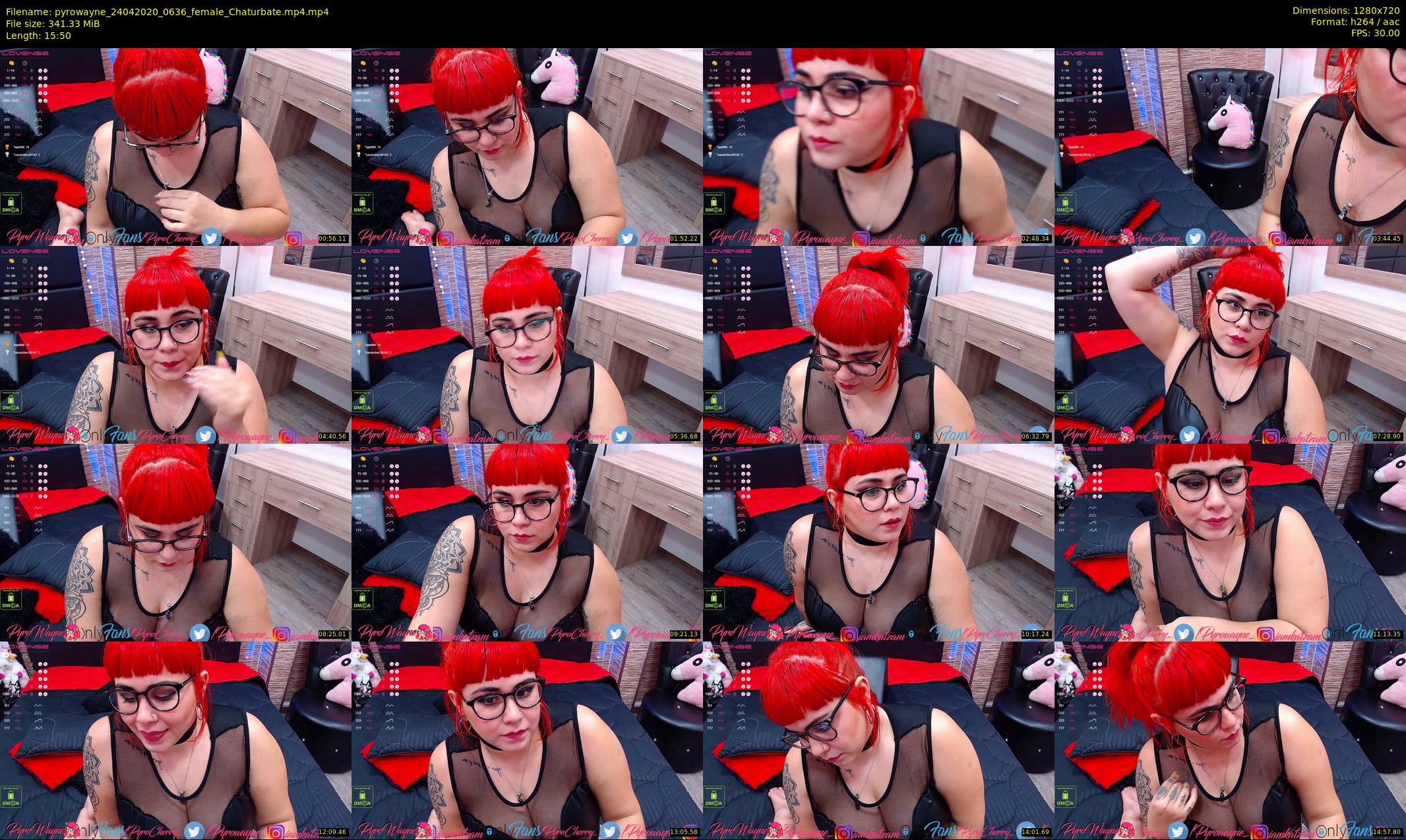 pyrowayne — 16 minute Chaturbate female cam show recording, 720p, Apr 24, 2020