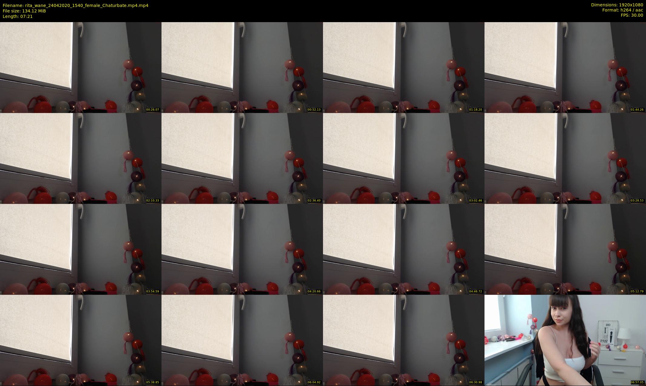 rita_wane — 8 minute Chaturbate female cam show recording, 1080p, Apr 24, 2020