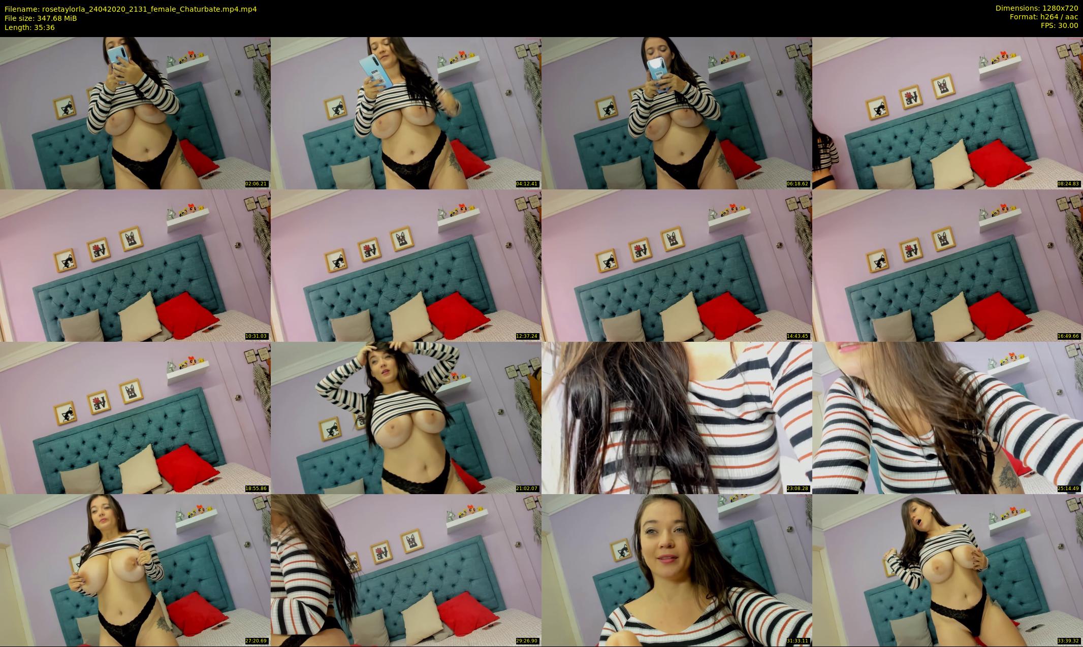 rosetaylorla — 36 minute Chaturbate female cam show recording, 720p, Apr 24, 2020