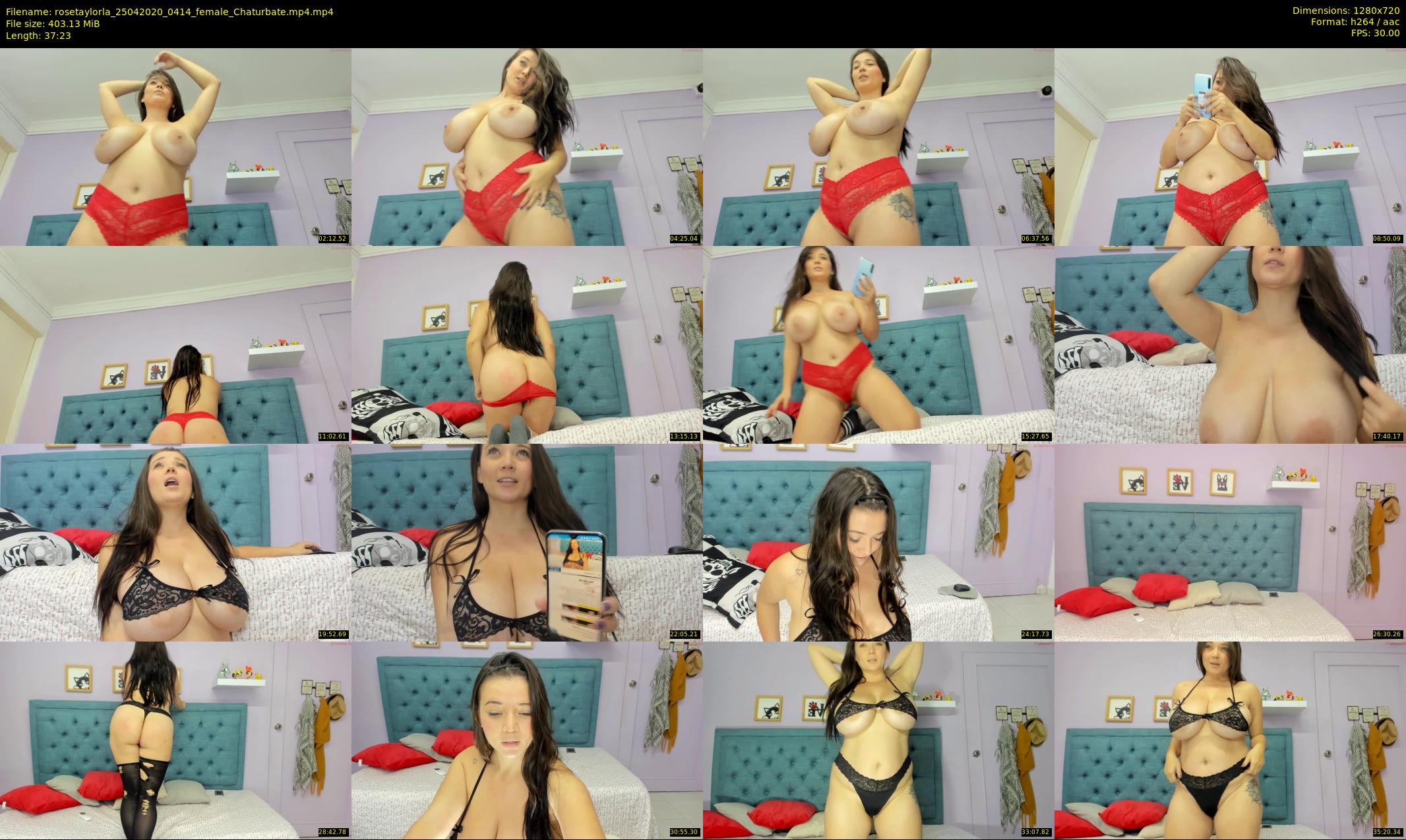 rosetaylorla — 38 minute Chaturbate female cam show recording, 720p, Apr 25, 2020
