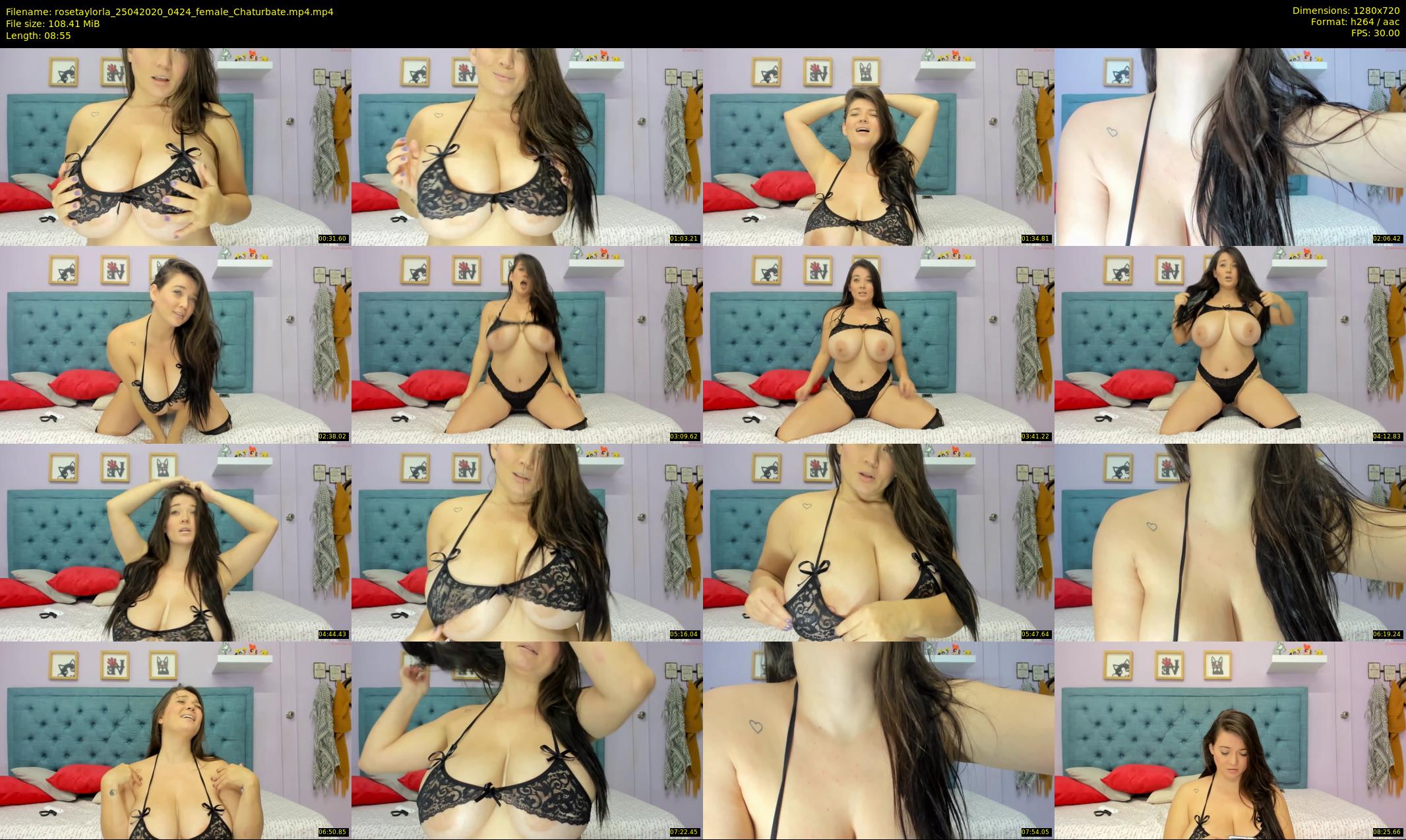 rosetaylorla — 9 minute Chaturbate female cam show recording, 720p, Apr 25, 2020