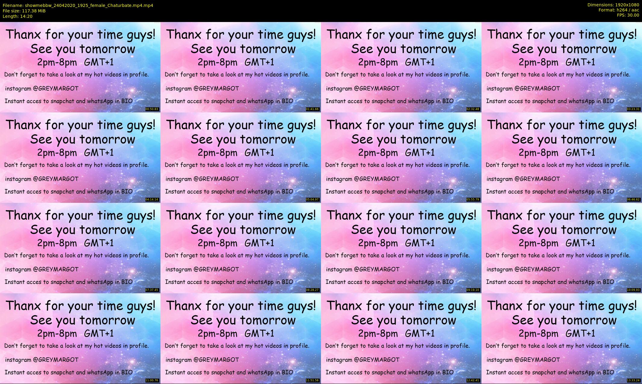 showmebbw — 15 minute Chaturbate female cam show recording, 1080p, Apr 24, 2020