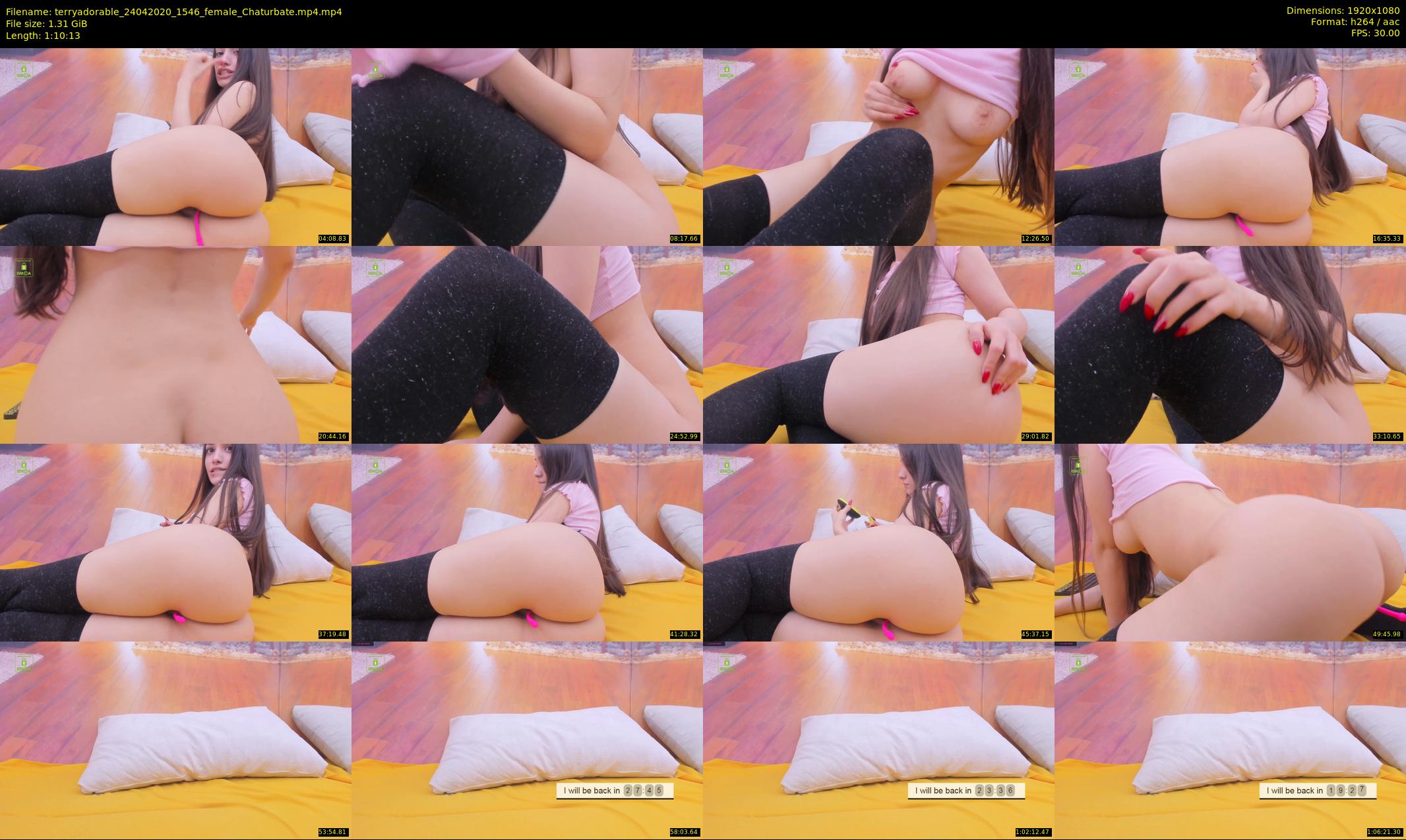 terryadorable — 71 minute Chaturbate female cam show recording, 1080p, Apr 24, 2020