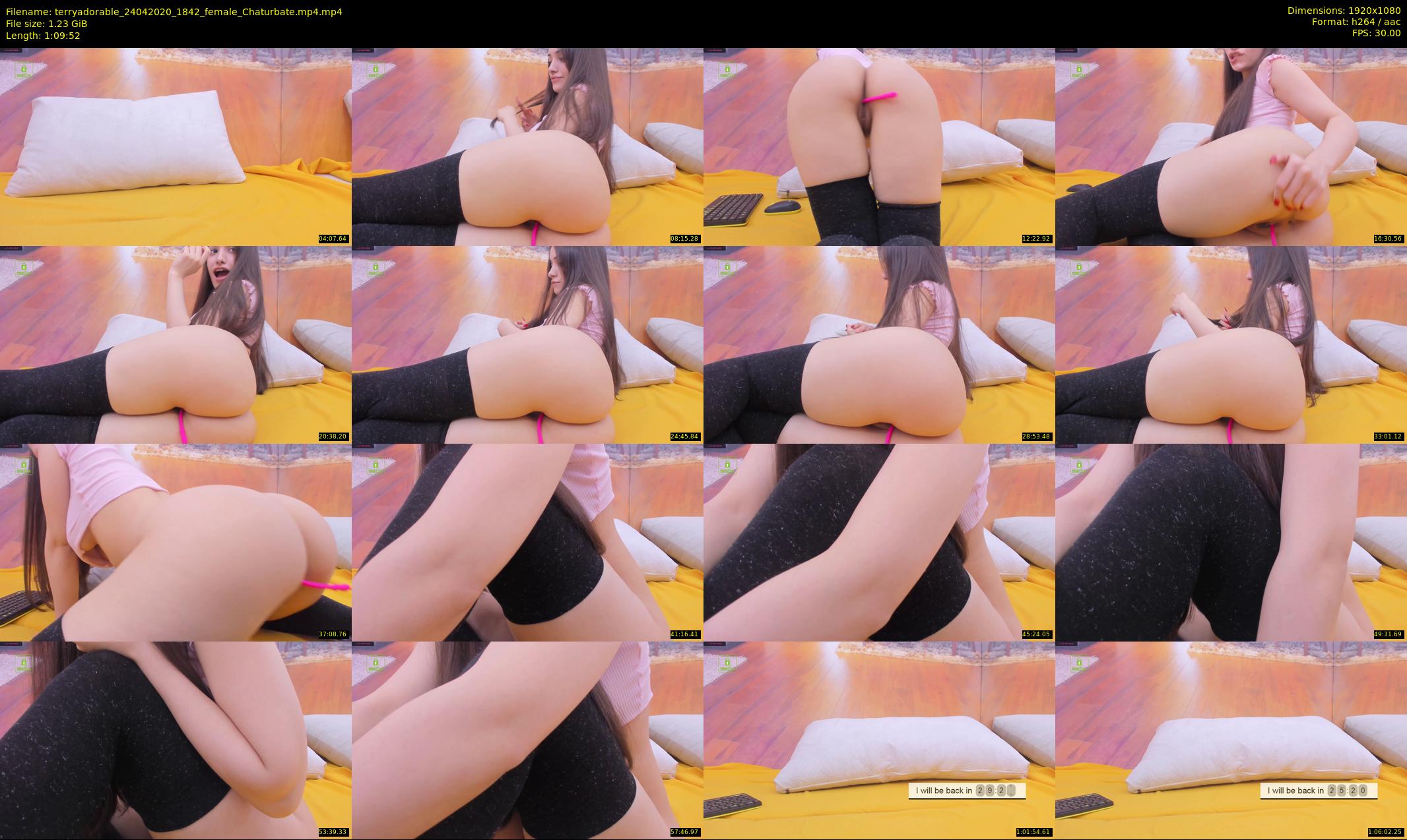 terryadorable — 70 minute Chaturbate female cam show recording, 1080p, Apr 24, 2020