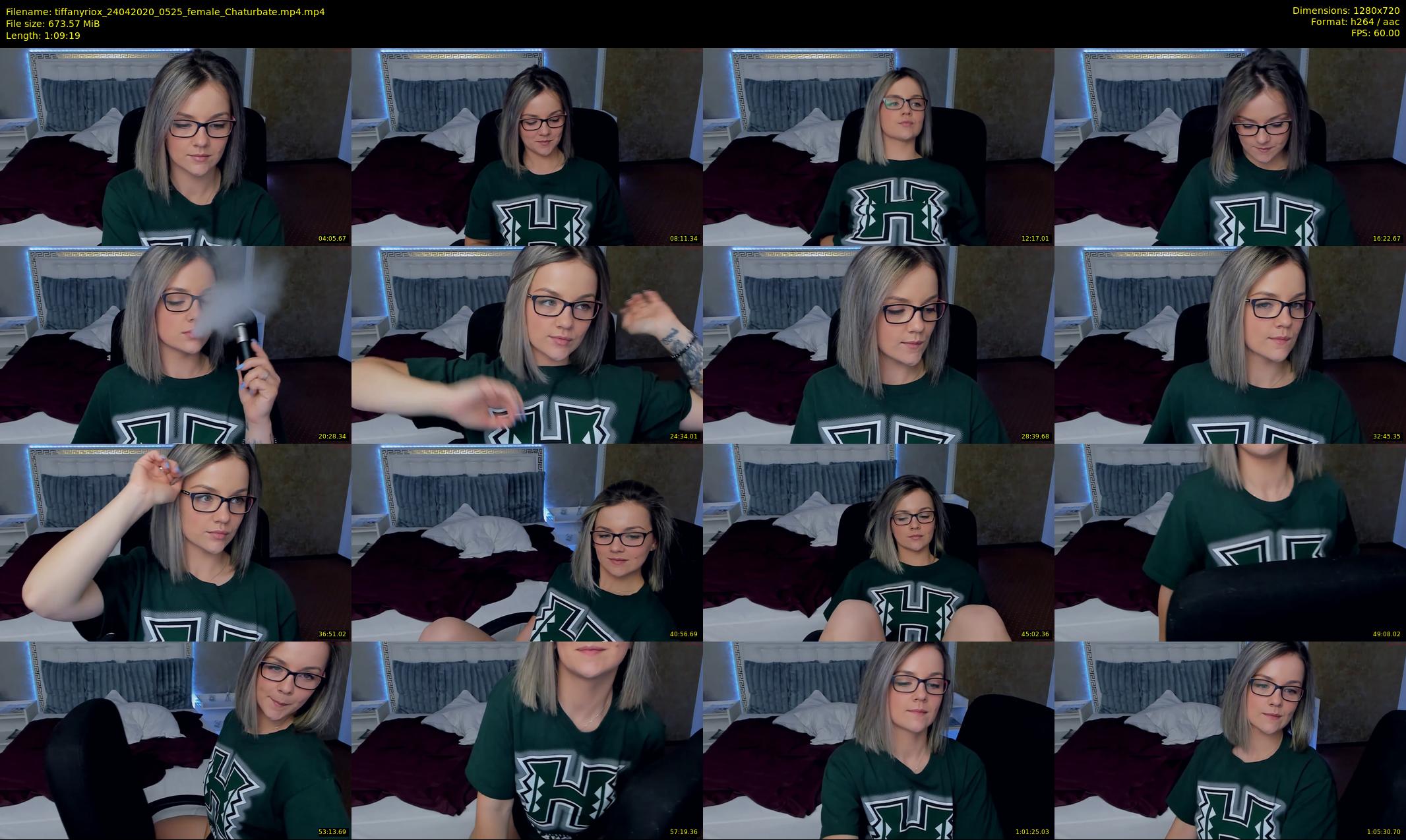 tiffanyriox — 70 minute Chaturbate female cam show recording, 720p, Apr 24, 2020
