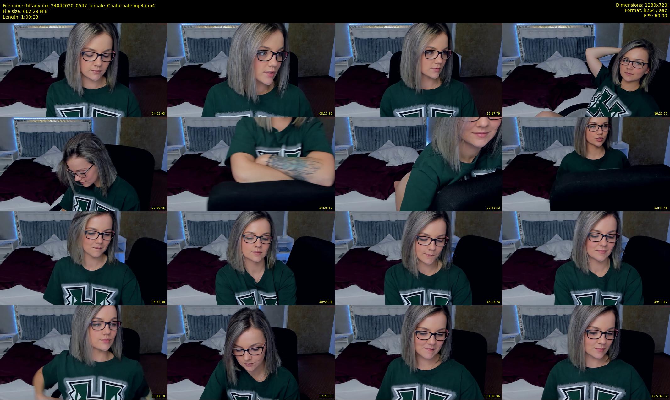 tiffanyriox — 70 minute Chaturbate female cam show recording, 720p, Apr 24, 2020