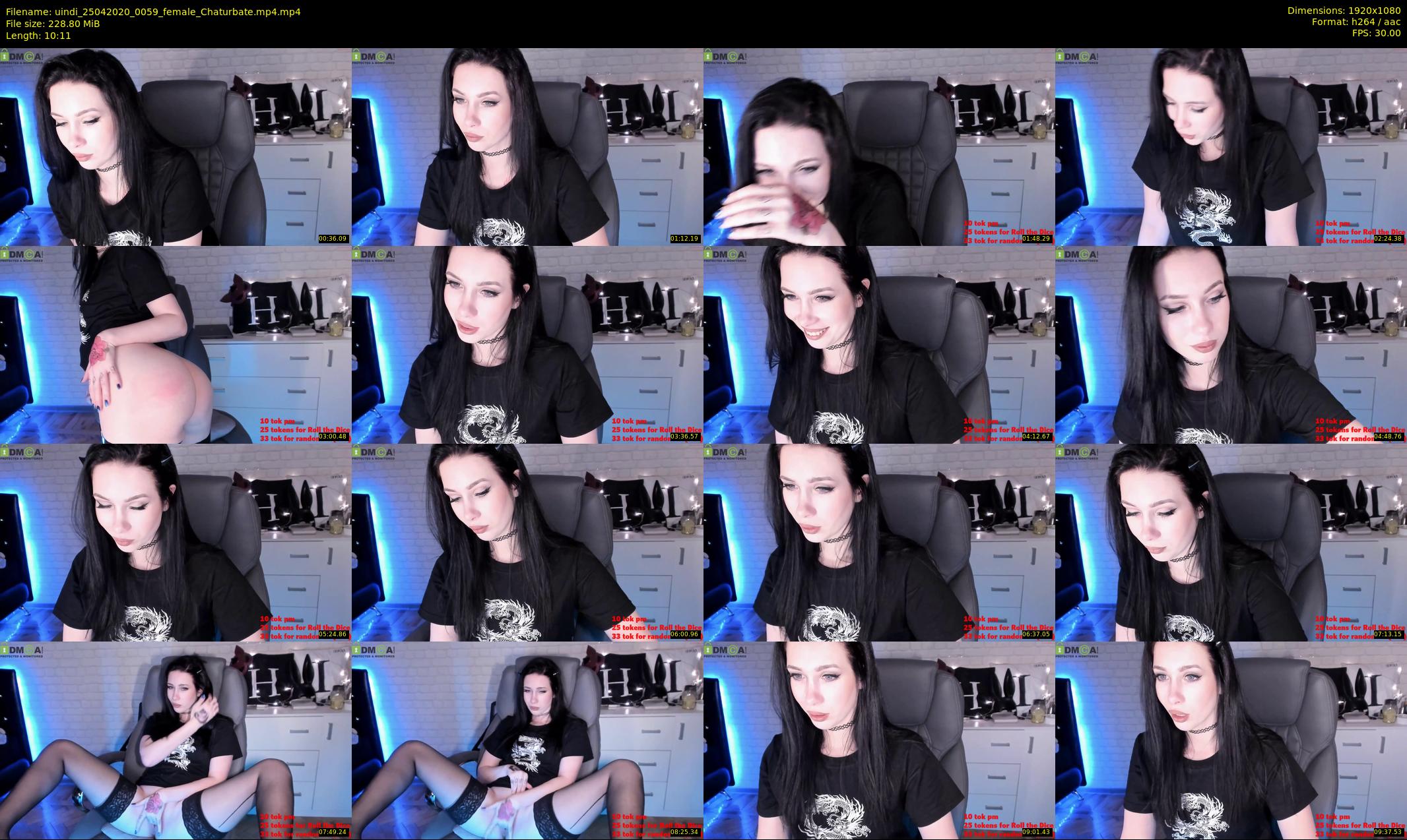 uindi — 11 minute Chaturbate female cam show recording, 1080p, Apr 25, 2020