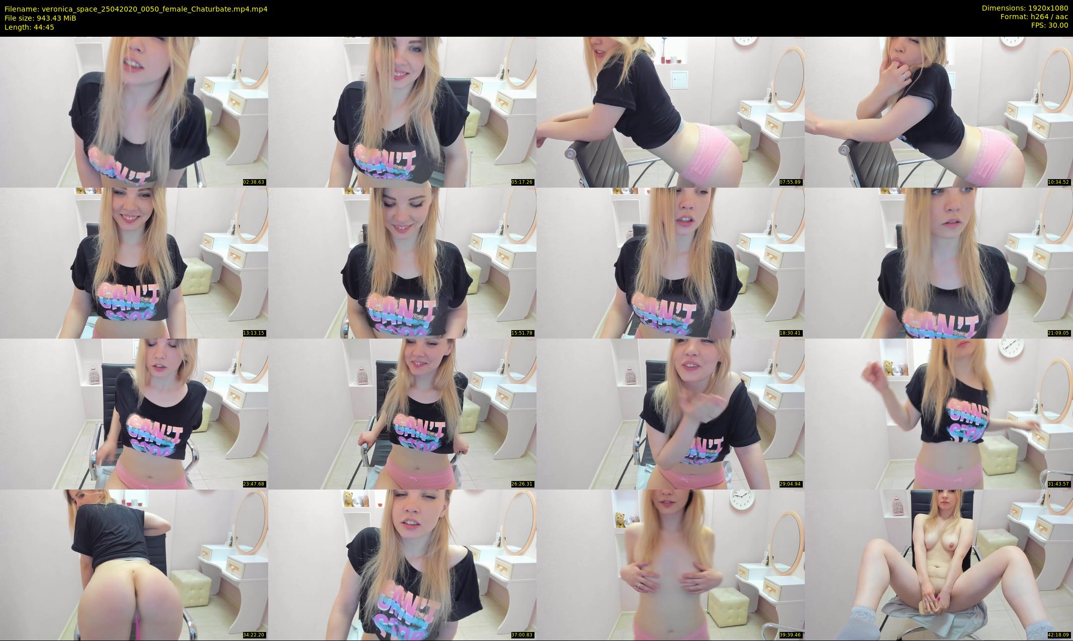 veronica_space — 45 minute Chaturbate female cam show recording, 1080p, Apr 25, 2020