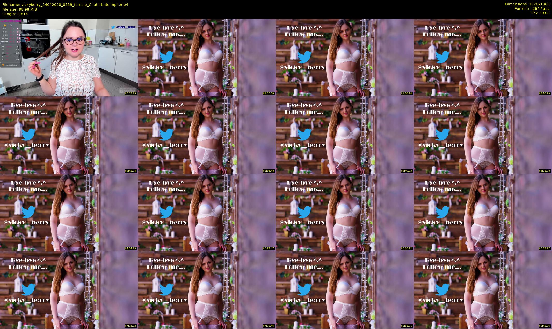 vickyberry — 10 minute Chaturbate female cam show recording, 1080p, Apr 24, 2020