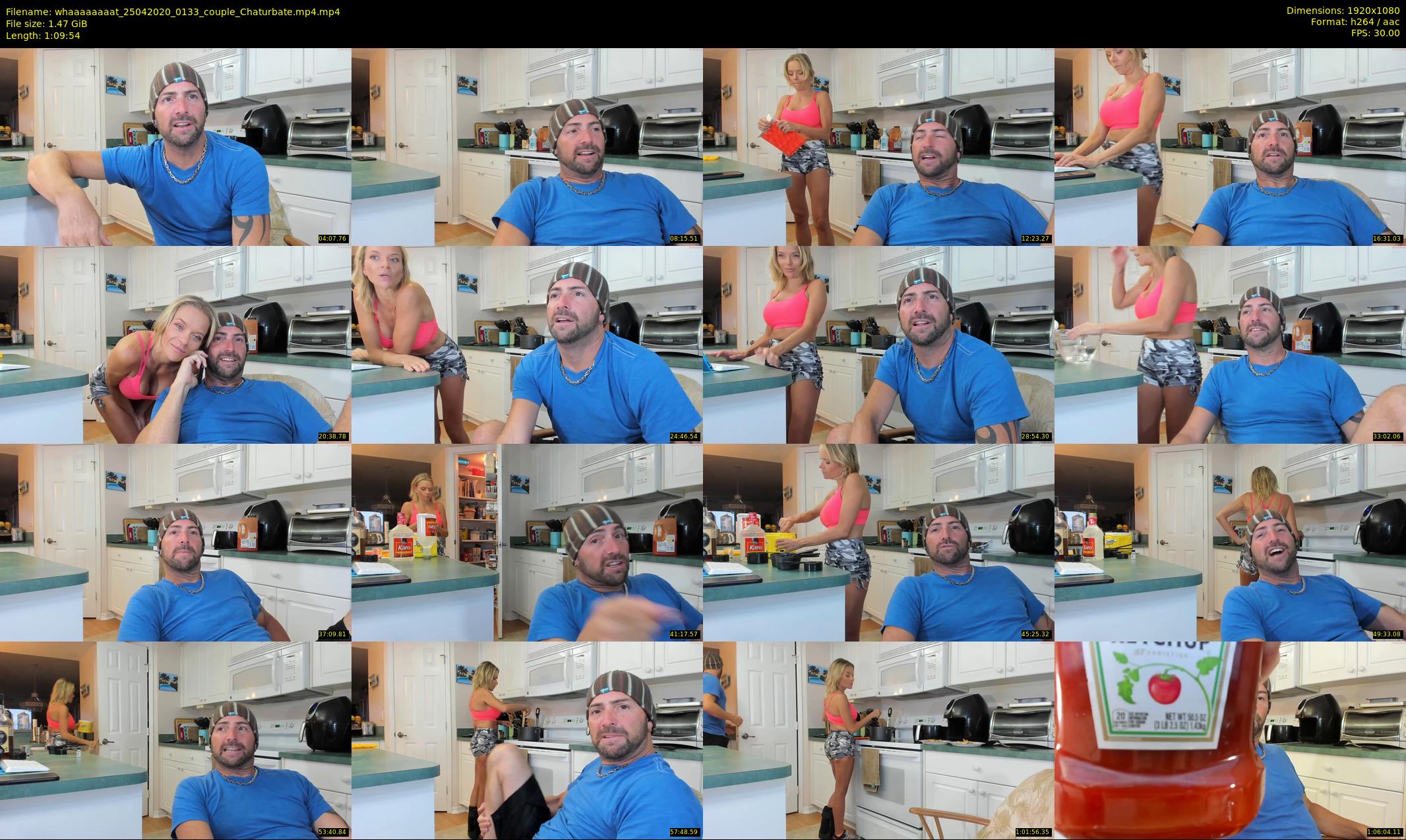whaaaaaaaat — 70 minute Chaturbate couple cam show recording, 1080p, Apr 25, 2020