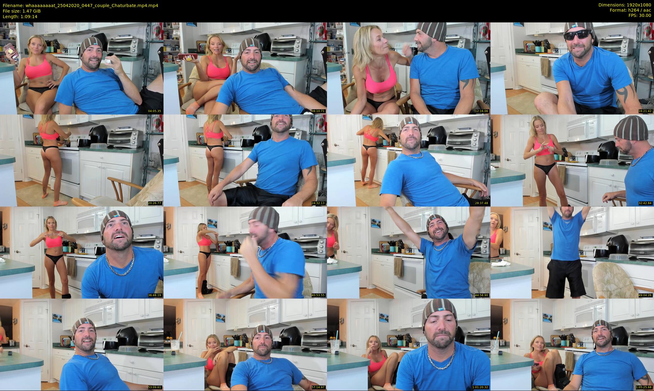 whaaaaaaaat — 70 minute Chaturbate couple cam show recording, 1080p, Apr 25, 2020