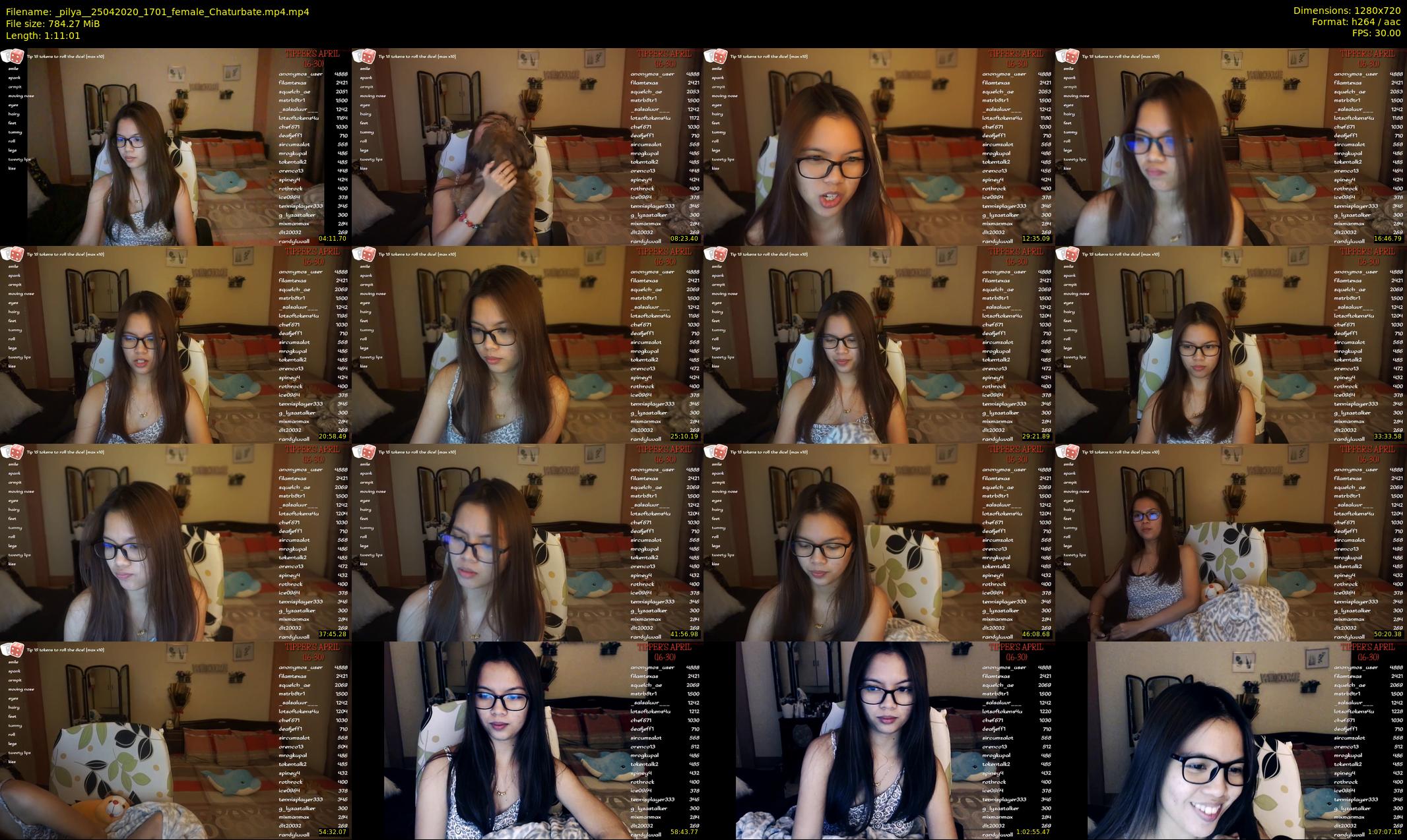_pilya_ — 72 minute Chaturbate female cam show recording, 720p, Apr 25, 2020