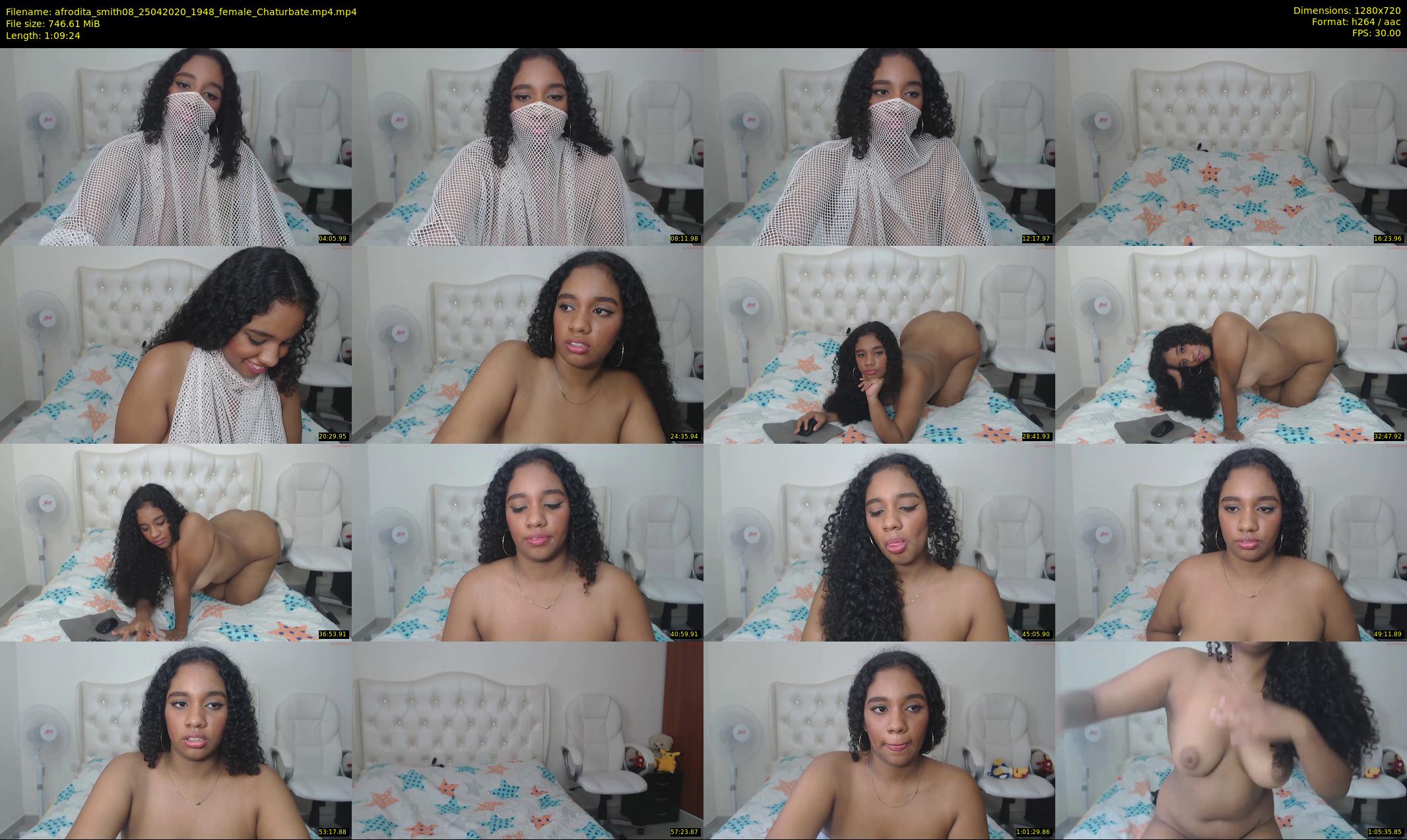 afrodita_smith08 — 70 minute Chaturbate female cam show recording, 720p, Apr 25, 2020