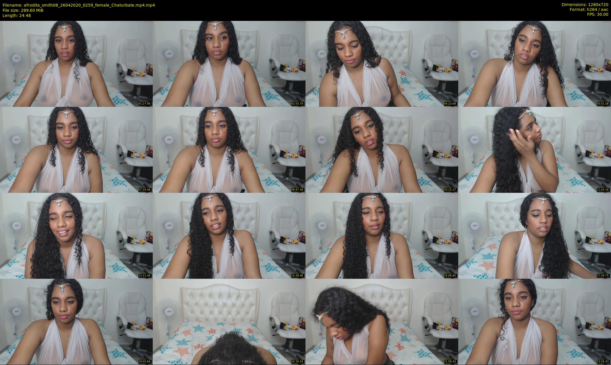 afrodita_smith08 — 25 minute Chaturbate female cam show recording, 720p, Apr 26, 2020