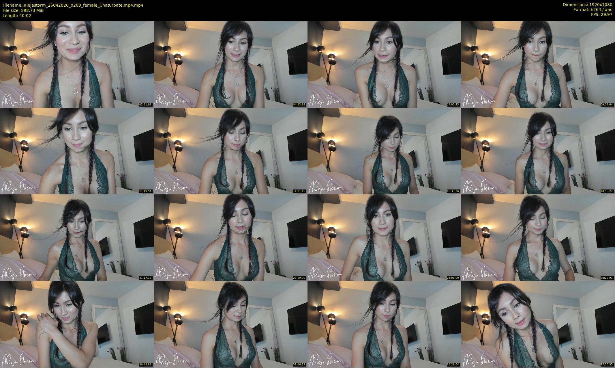 alejastorm — 41 minute Chaturbate female cam show recording, 1080p, Apr 26, 2020