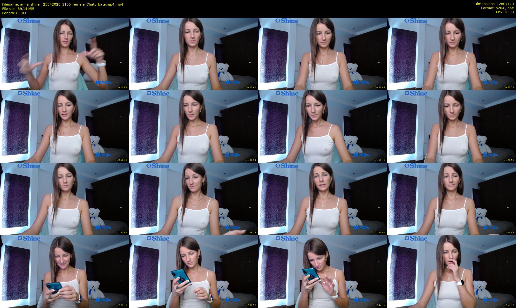 anna_shine_ — 4 minute Chaturbate female cam show recording, 720p, Apr 25, 2020