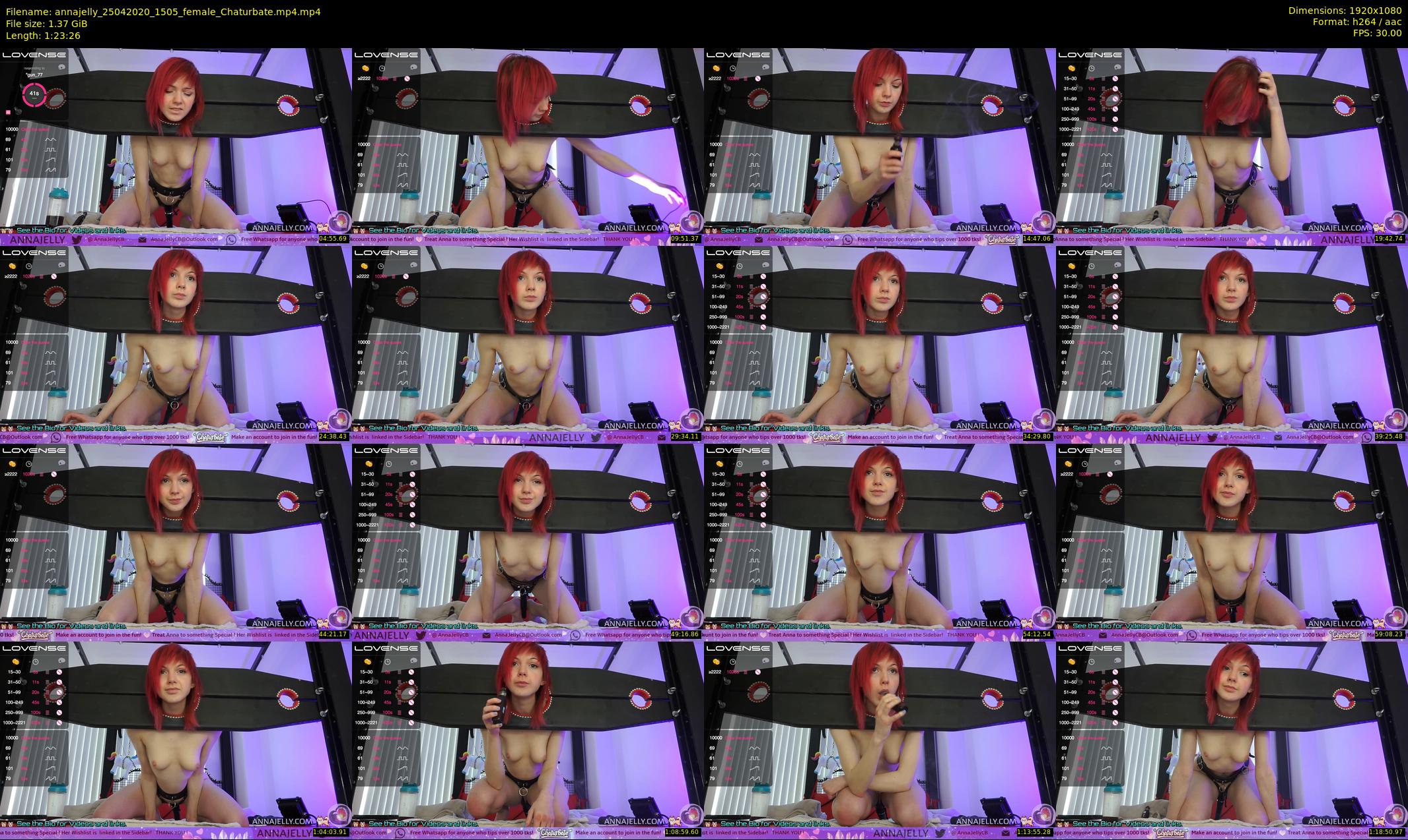 annajelly — 84 minute Chaturbate couple cam show recording, 1080p, Apr 25, 2020