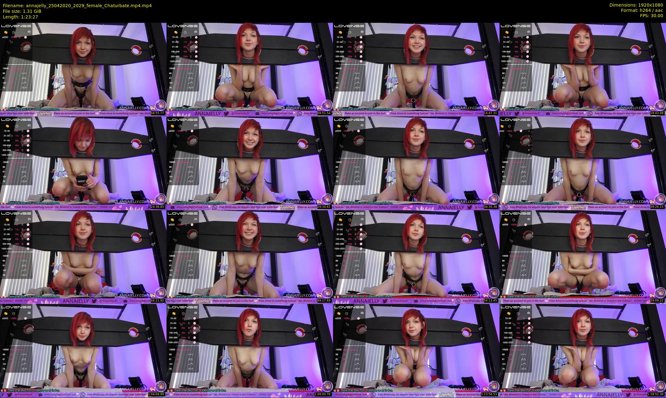 annajelly — 84 minute Chaturbate couple cam show recording, 1080p, Apr 25, 2020