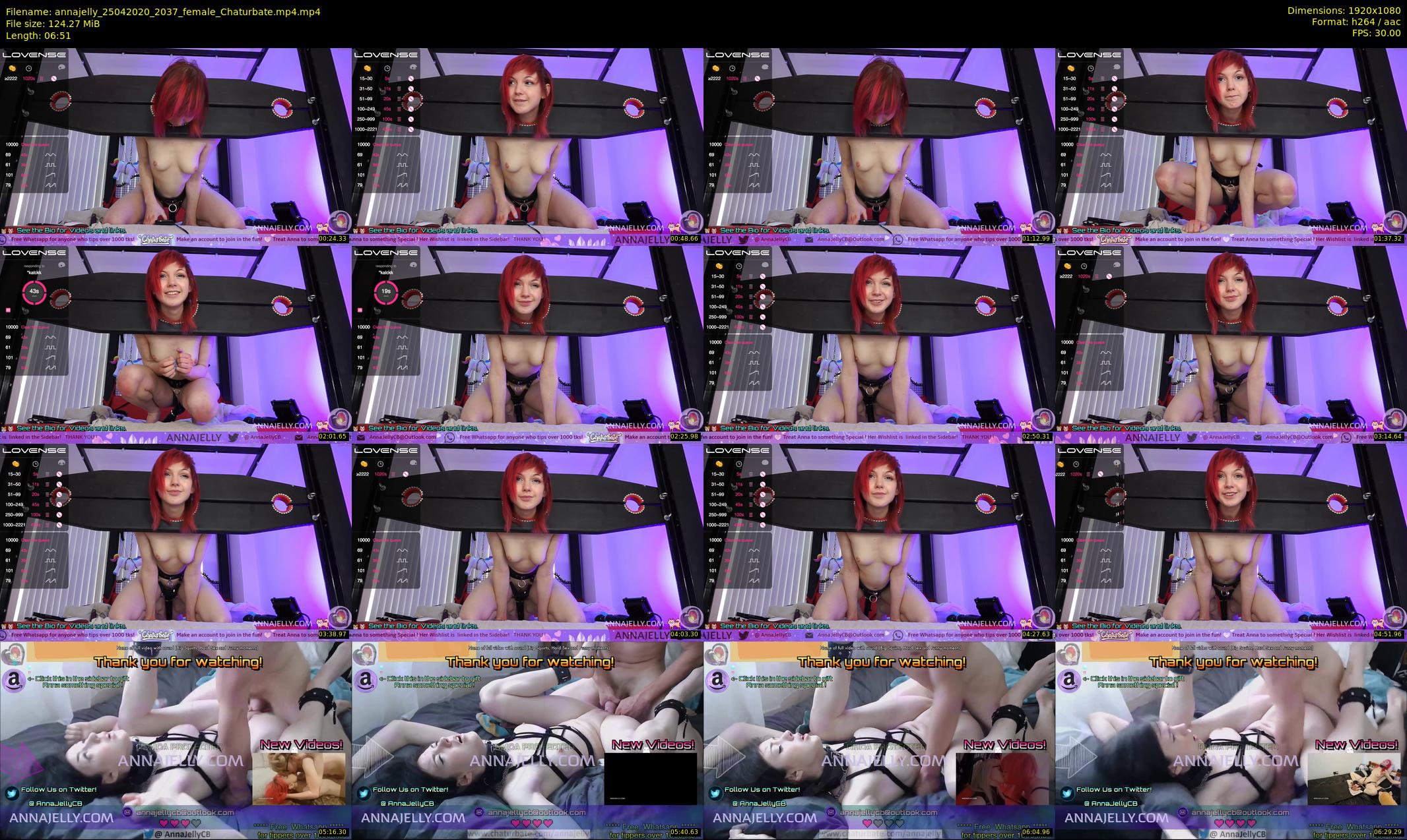annajelly — 7 minute Chaturbate couple cam show recording, 1080p, Apr 25, 2020