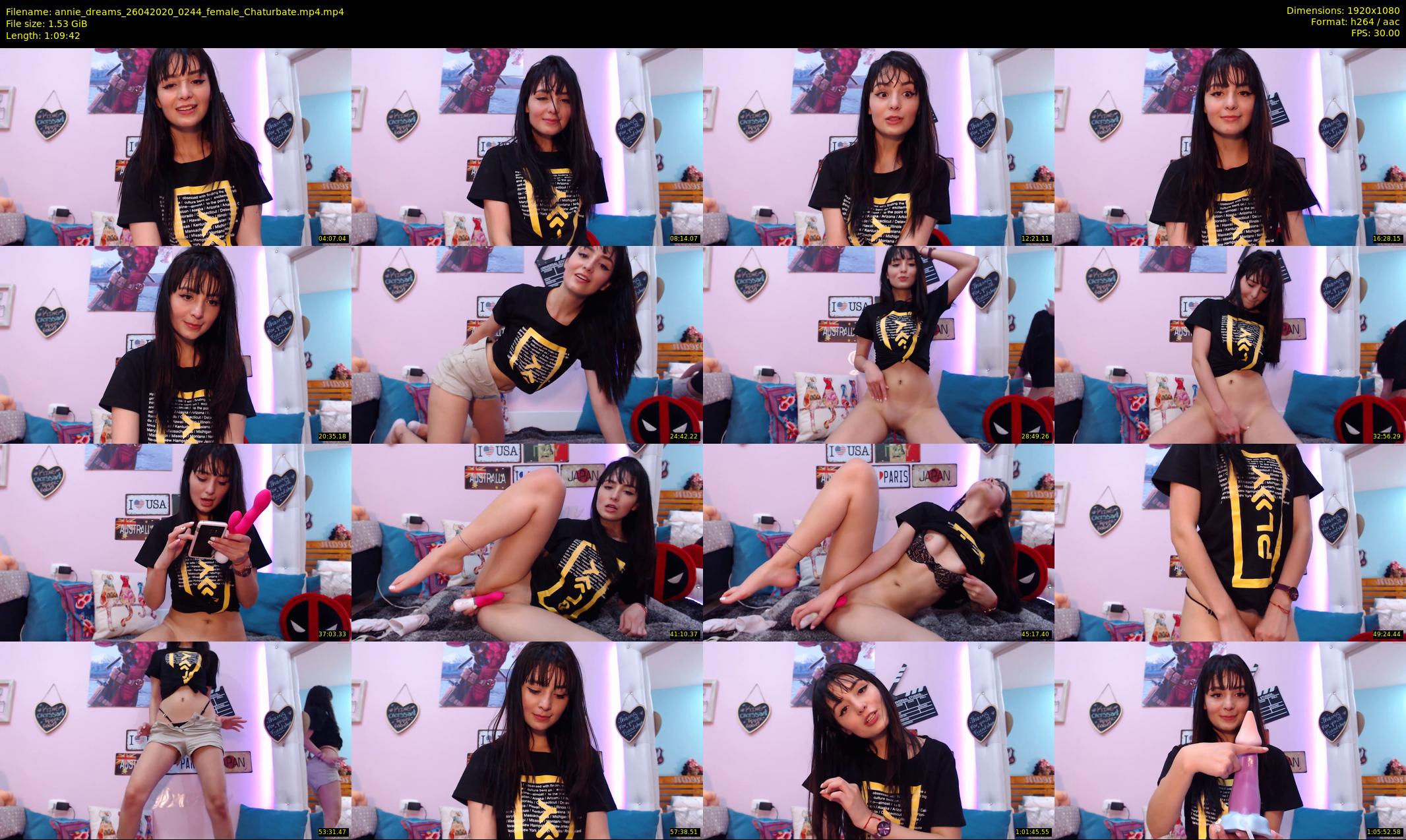 annie_dreams — 70 minute Chaturbate female cam show recording, 1080p, Apr 26, 2020