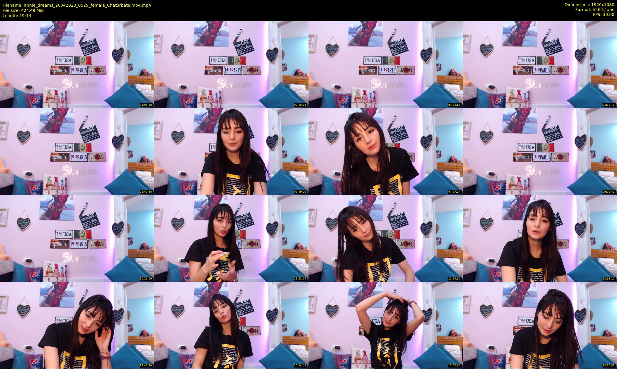annie_dreams — 20 minute Chaturbate female cam show recording, 1080p, Apr 26, 2020