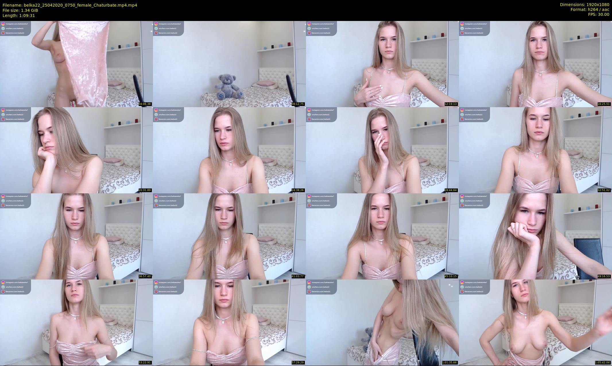 belka22 — 70 minute Chaturbate female cam show recording, 1080p, Apr 25, 2020