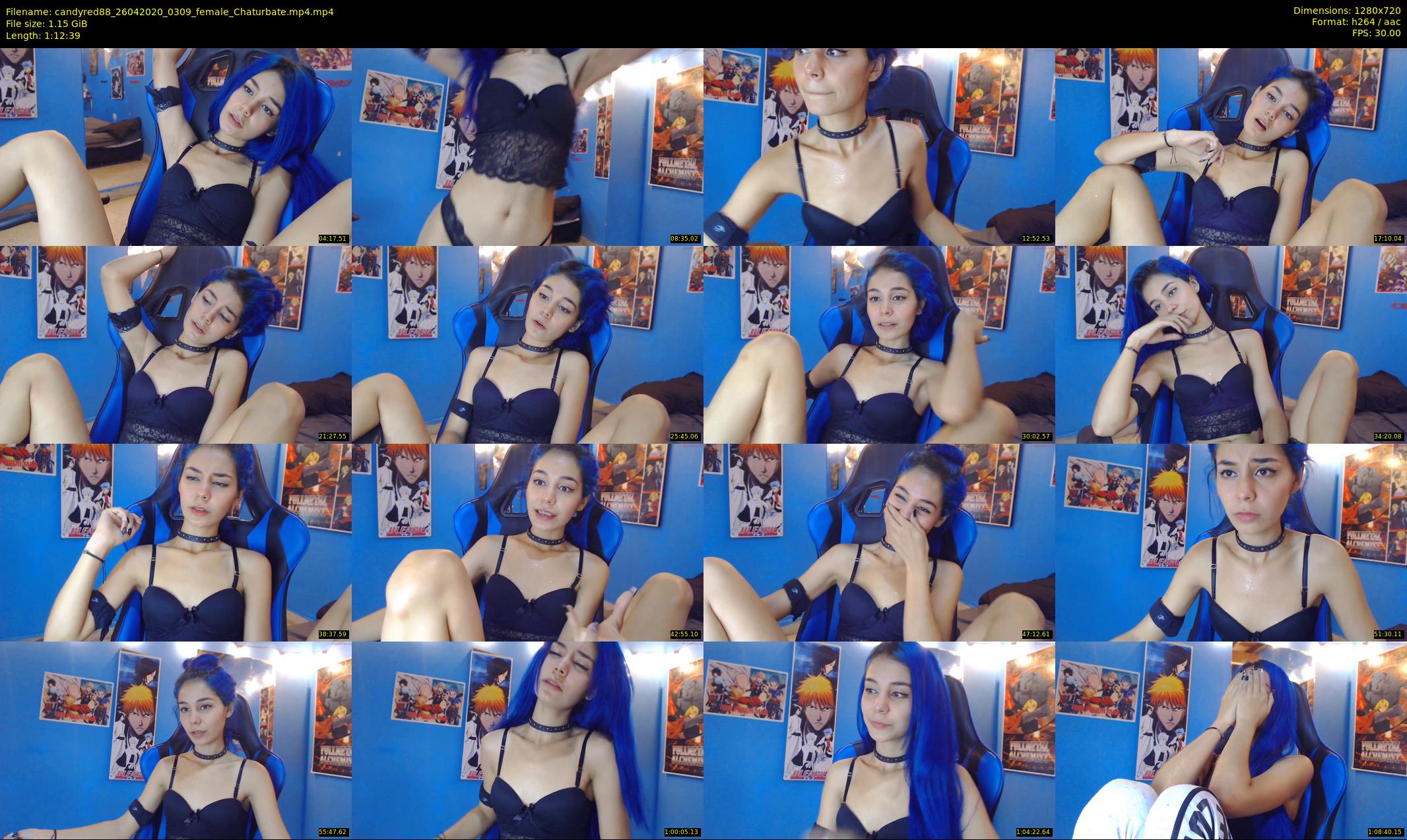 candyred88 — 73 minute Chaturbate female cam show recording, 720p, Apr 26, 2020