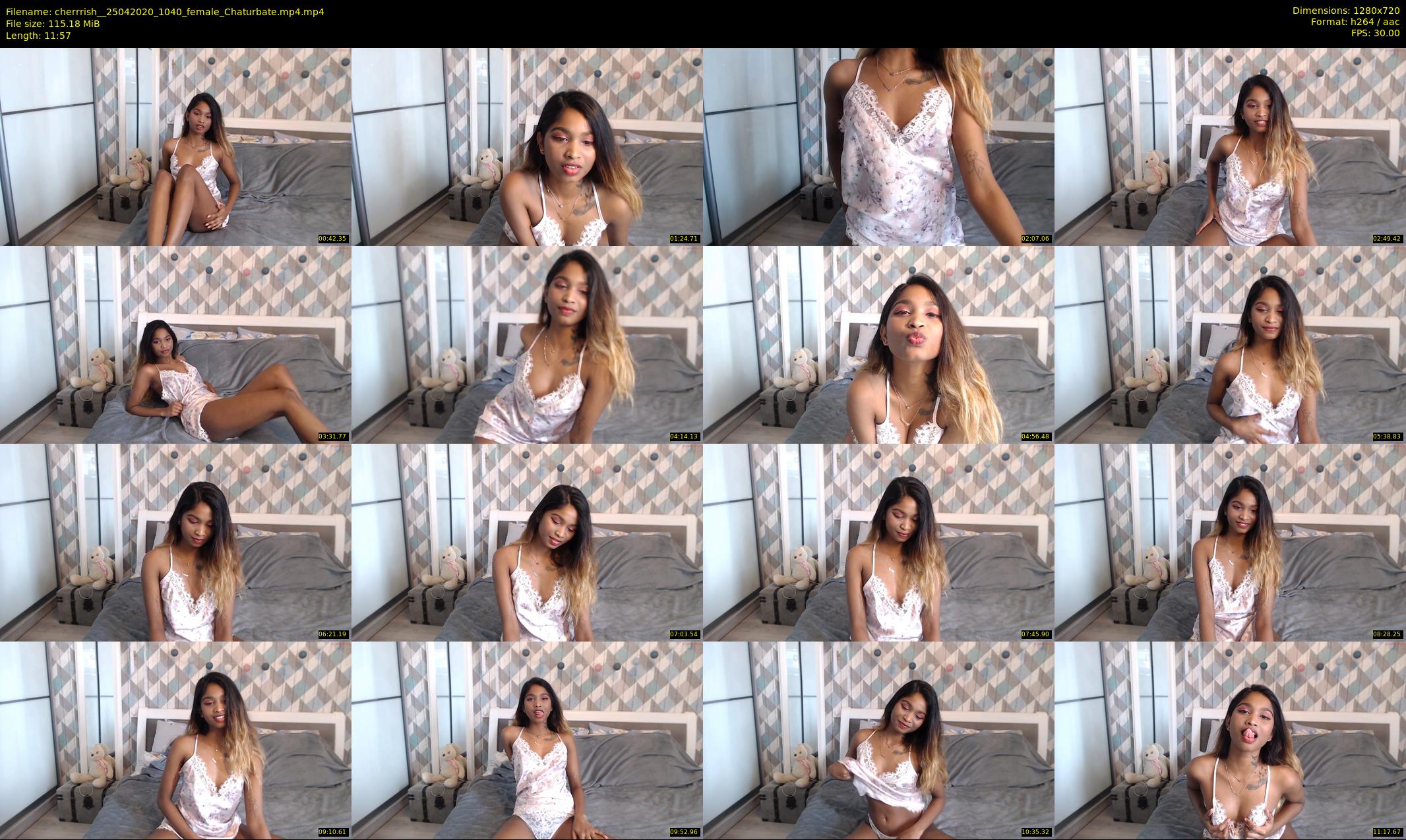 cherrrish_ — 12 minute Chaturbate female cam show recording, 720p, Apr 25, 2020