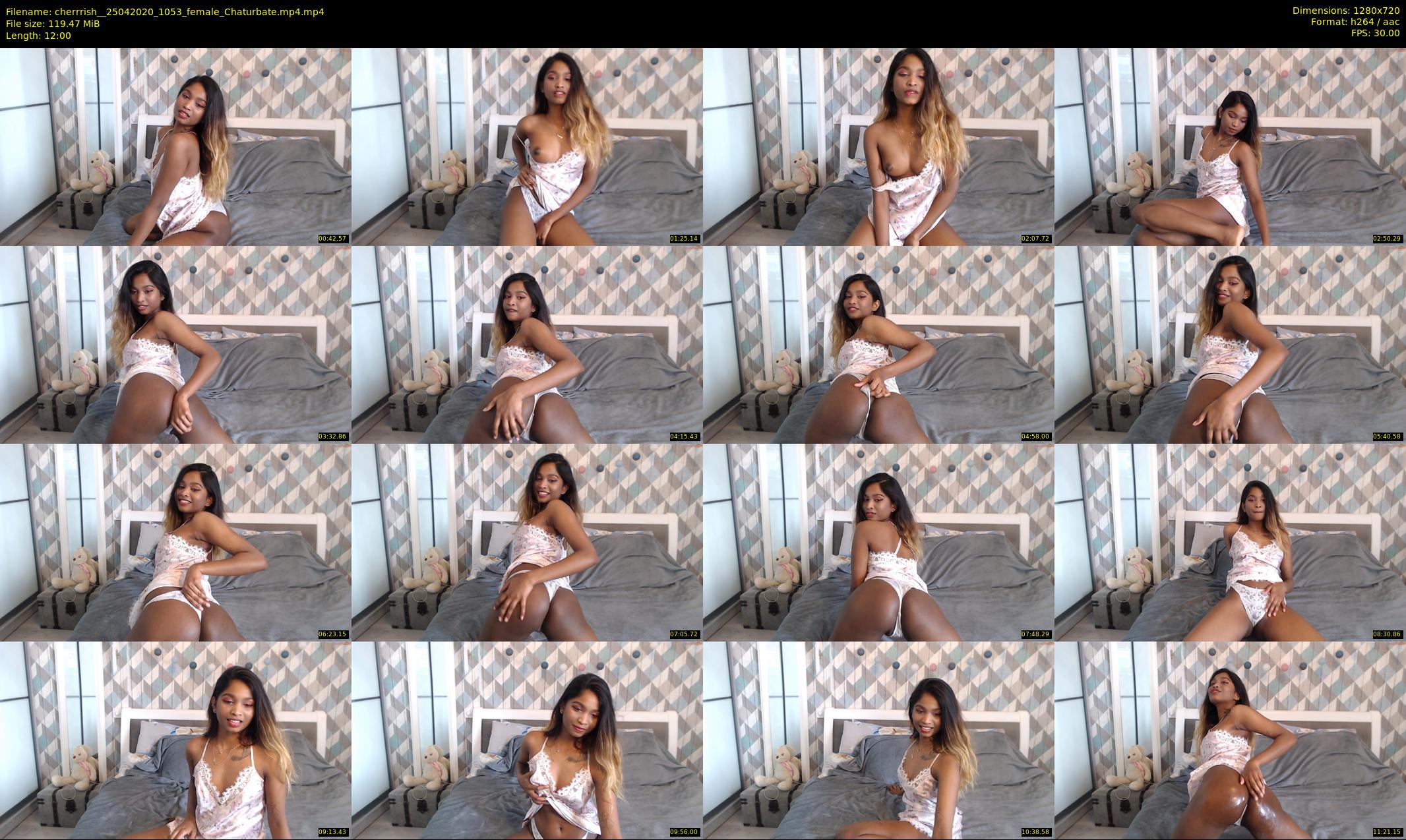 cherrrish_ — 12 minute Chaturbate female cam show recording, 720p, Apr 25, 2020