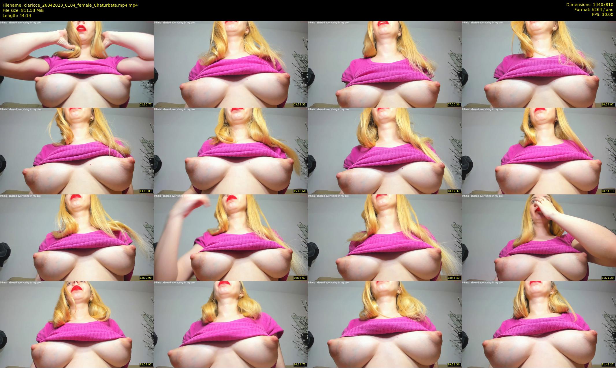 claricce — 45 minute Chaturbate female cam show recording, 720p, Apr 26, 2020