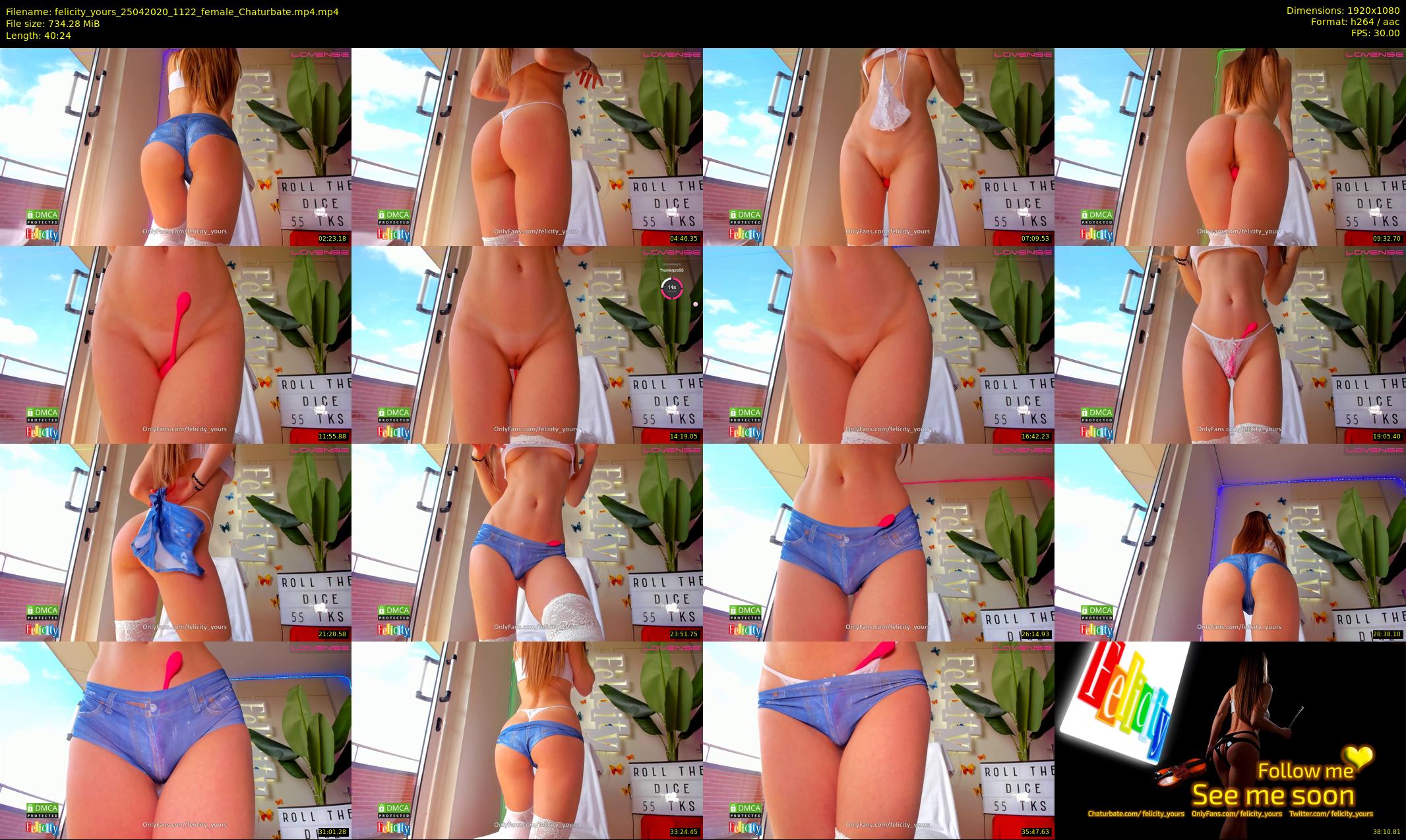 felicity_yours — 41 minute Chaturbate female cam show recording, 1080p, Apr 25, 2020