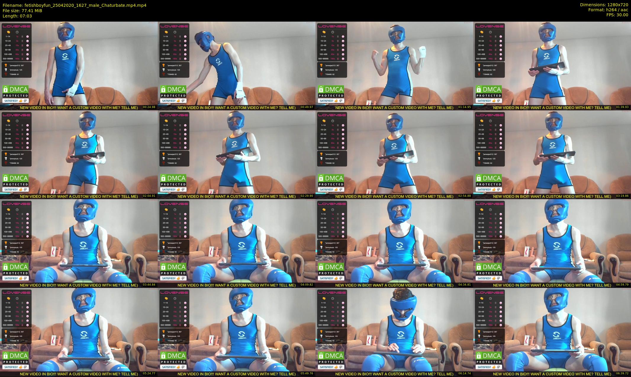 fetishboyfun — 8 minute Chaturbate male cam show recording, 720p, Apr 25, 2020
