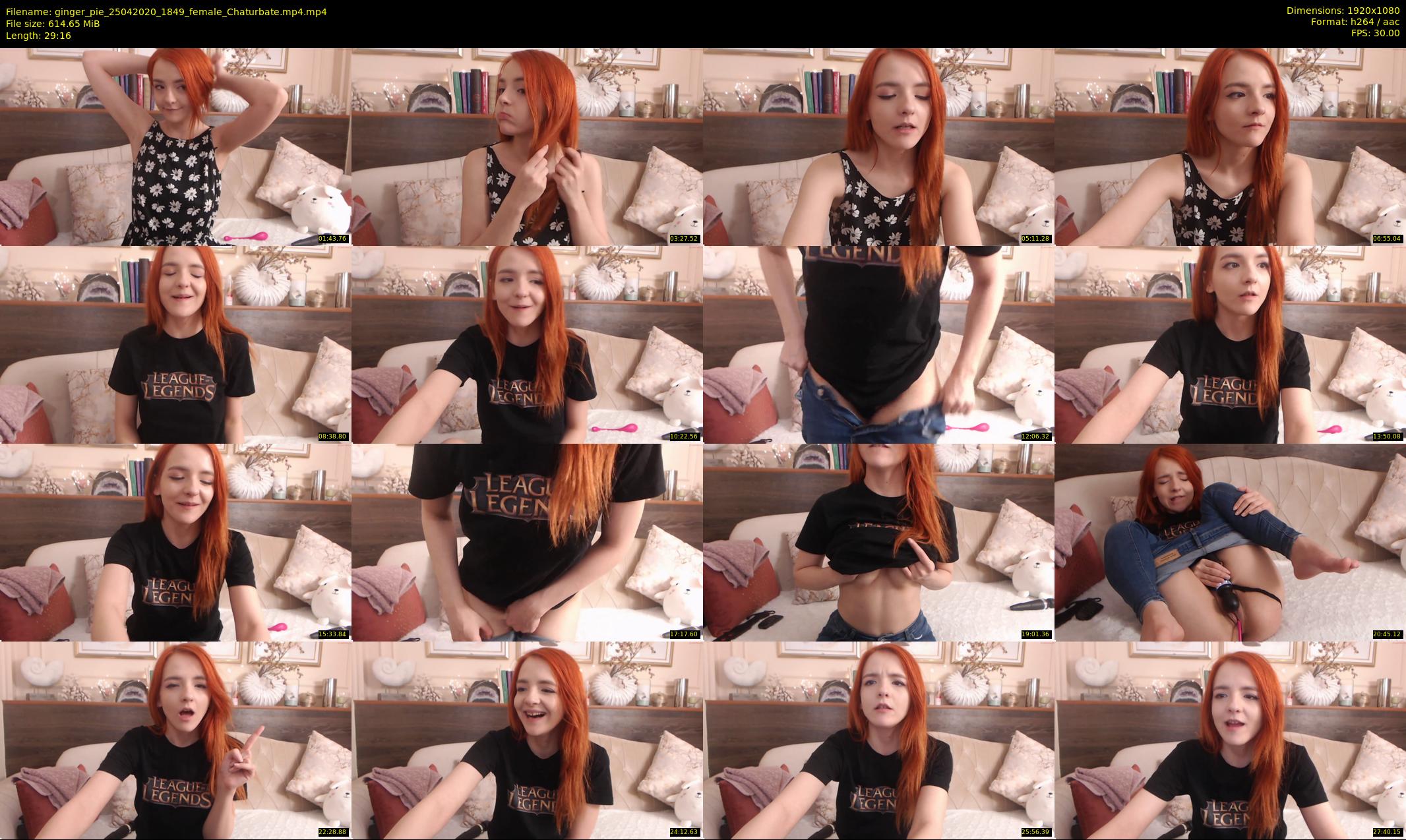 ginger_pie — 30 minute Chaturbate female cam show recording, 1080p, Apr 25, 2020