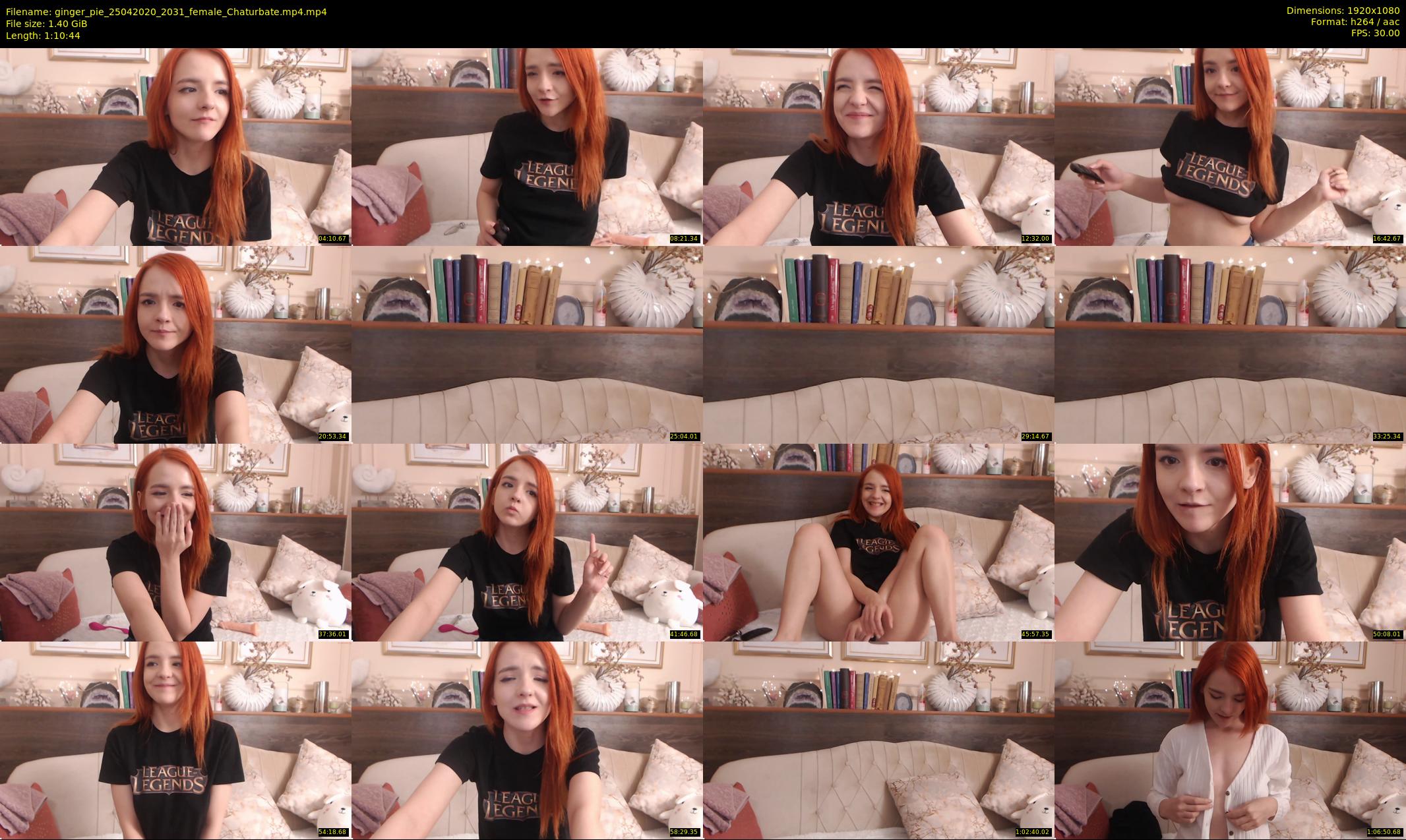 ginger_pie — 71 minute Chaturbate female cam show recording, 1080p, Apr 25, 2020