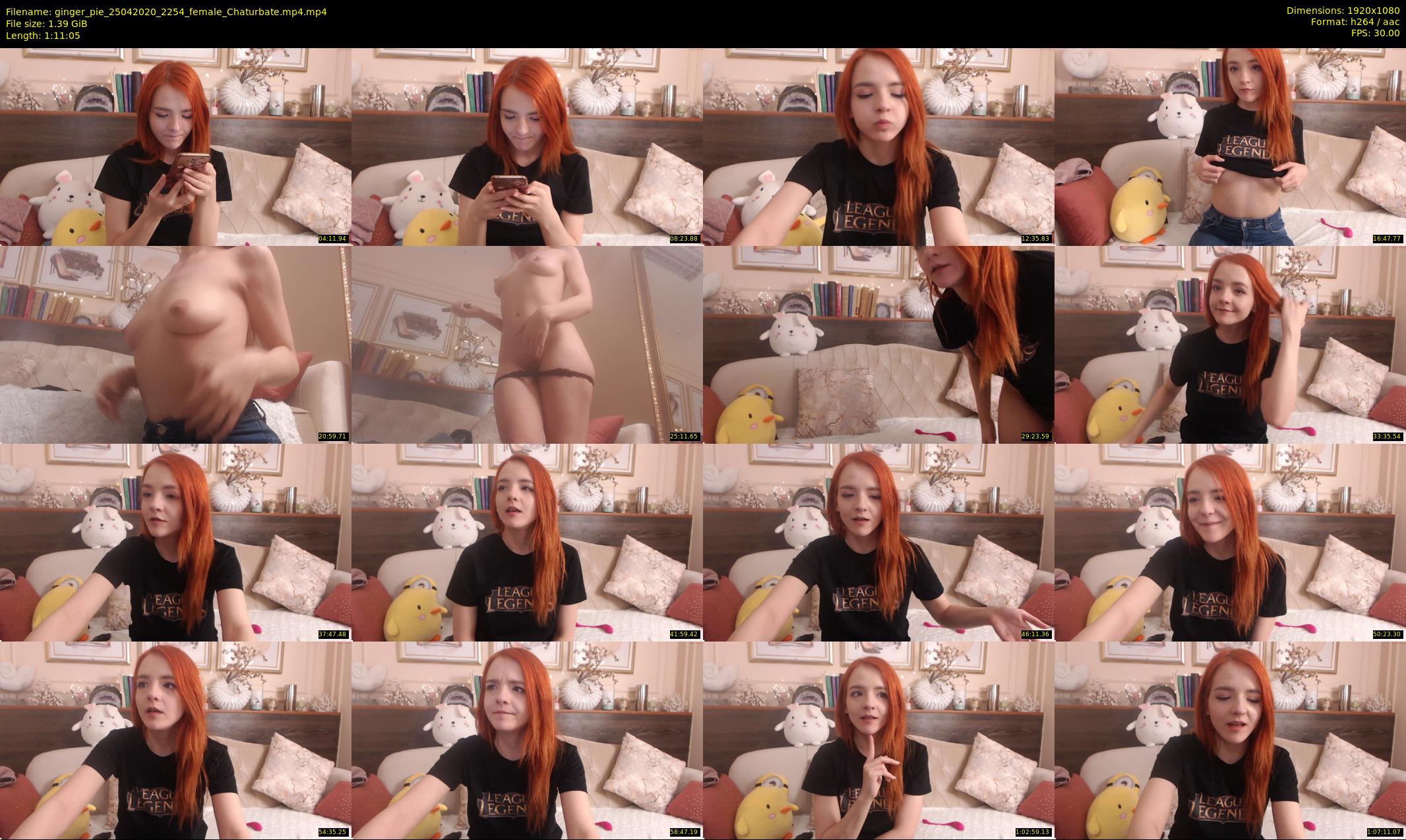 ginger_pie — 72 minute Chaturbate female cam show recording, 1080p, Apr 25, 2020