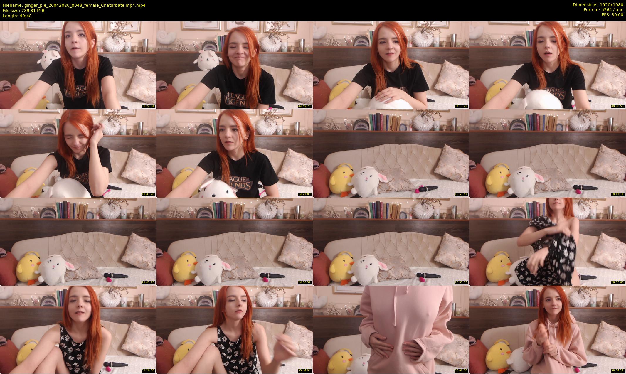 ginger_pie — 41 minute Chaturbate female cam show recording, 1080p, Apr 26, 2020