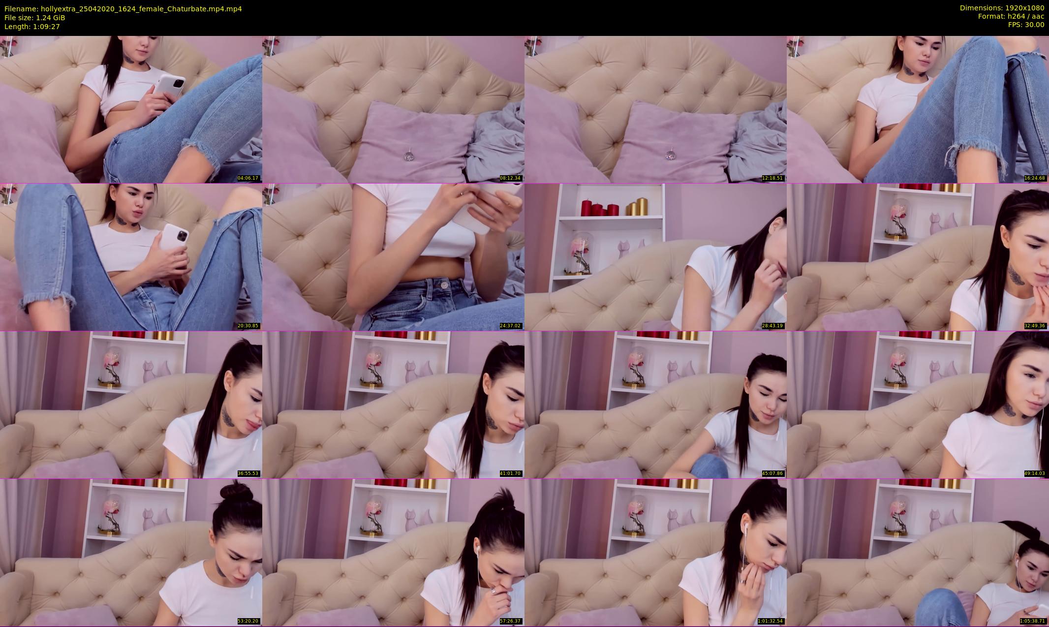 hollyextra — 70 minute Chaturbate female cam show recording, 1080p, Apr 25, 2020