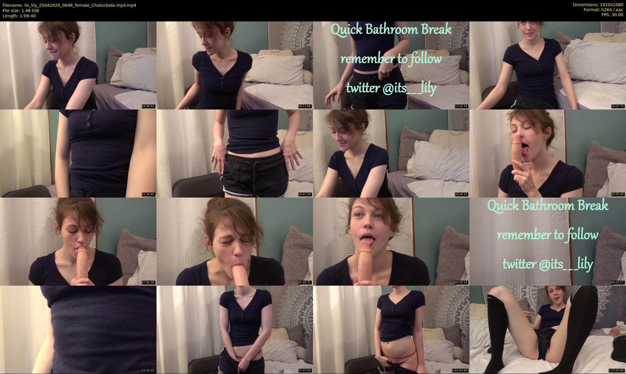 its_lily — 70 minute Chaturbate female cam show recording, 1080p, Apr 25, 2020