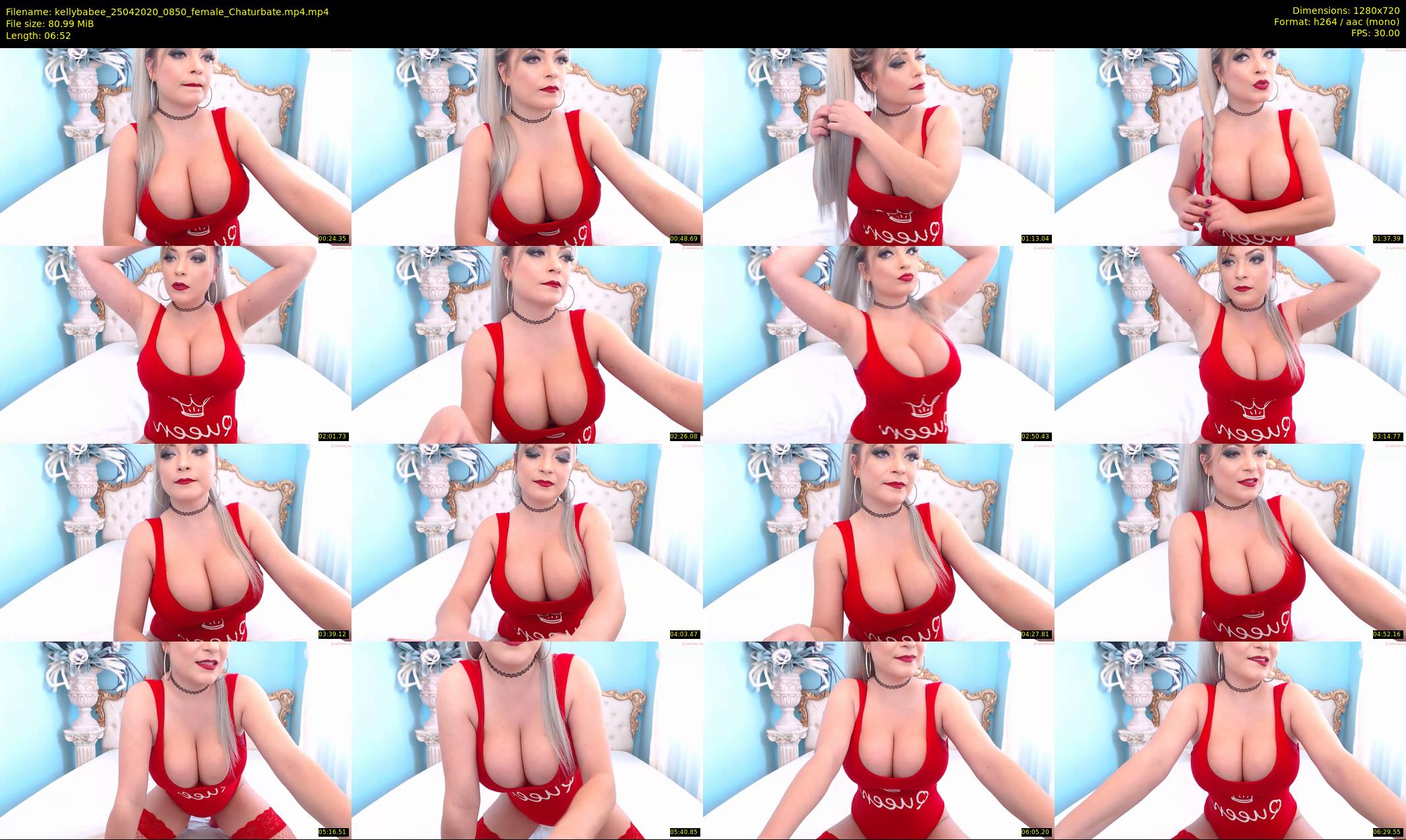 kellybabee — 7 minute Chaturbate female cam show recording, 720p, Apr 25, 2020